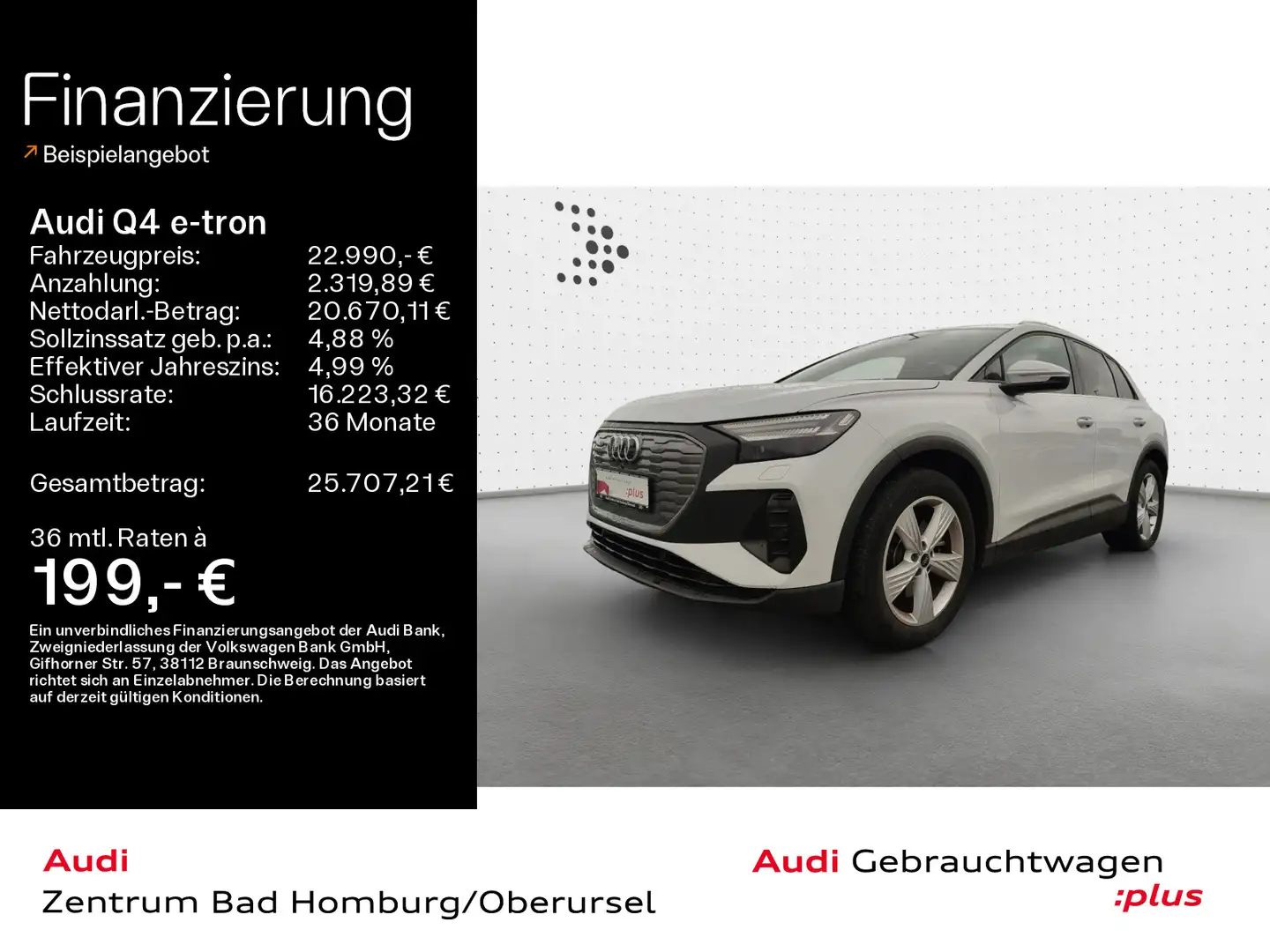 Audi Q4 e-tron 35*Matrix*Alu*PDC*Audi Connect*Sitzhei Білий - 1