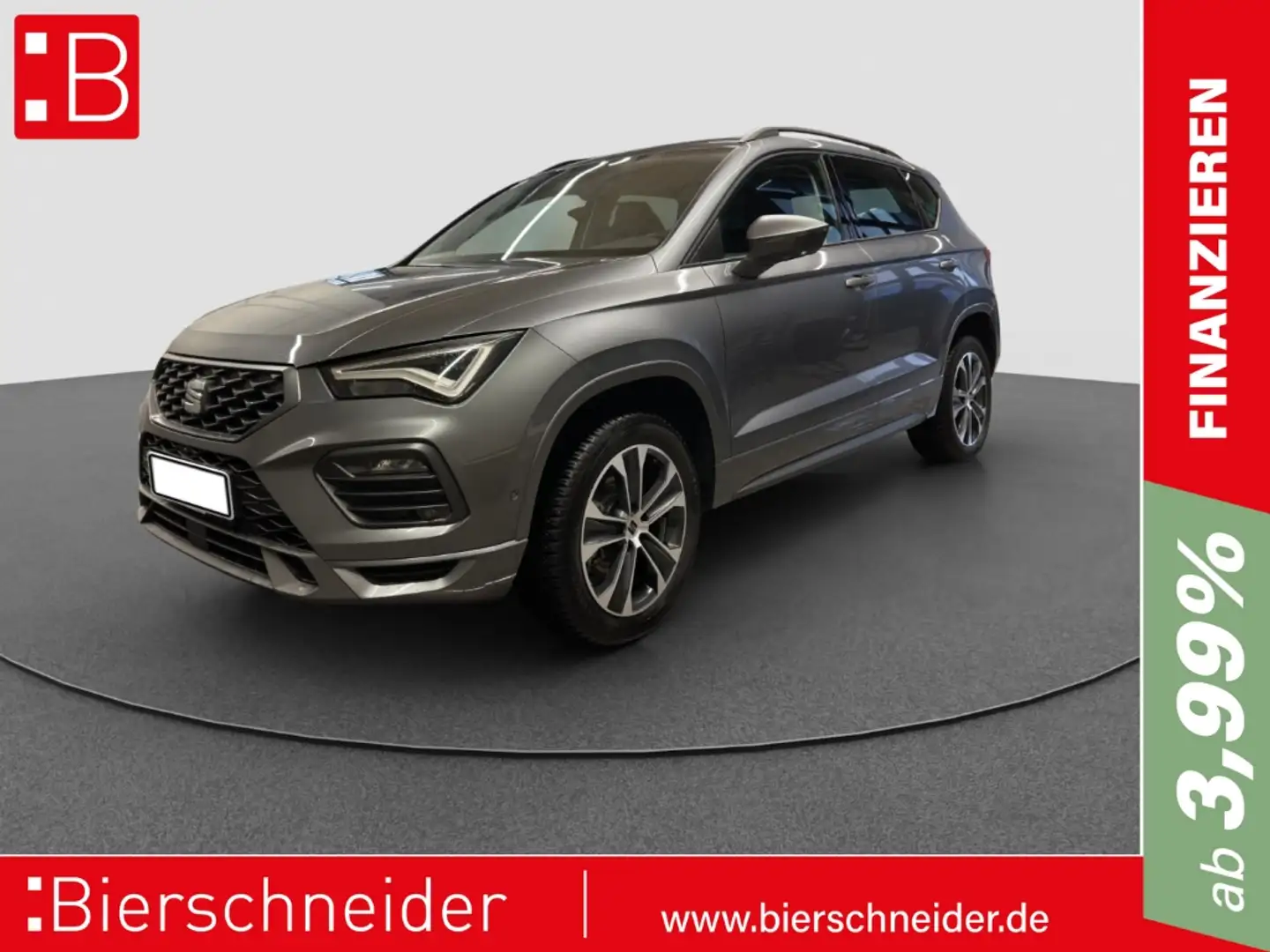 SEAT Ateca 2.0 TDI DSG FR AB 248EUR AHK NAVI REAR VIEW Grau - 1