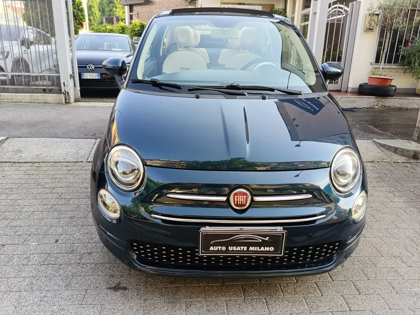 Fiat 500C CABRIO 1.2 BENZINA! AUTOMATICA OK NEO PATENTATI Blauw - 2