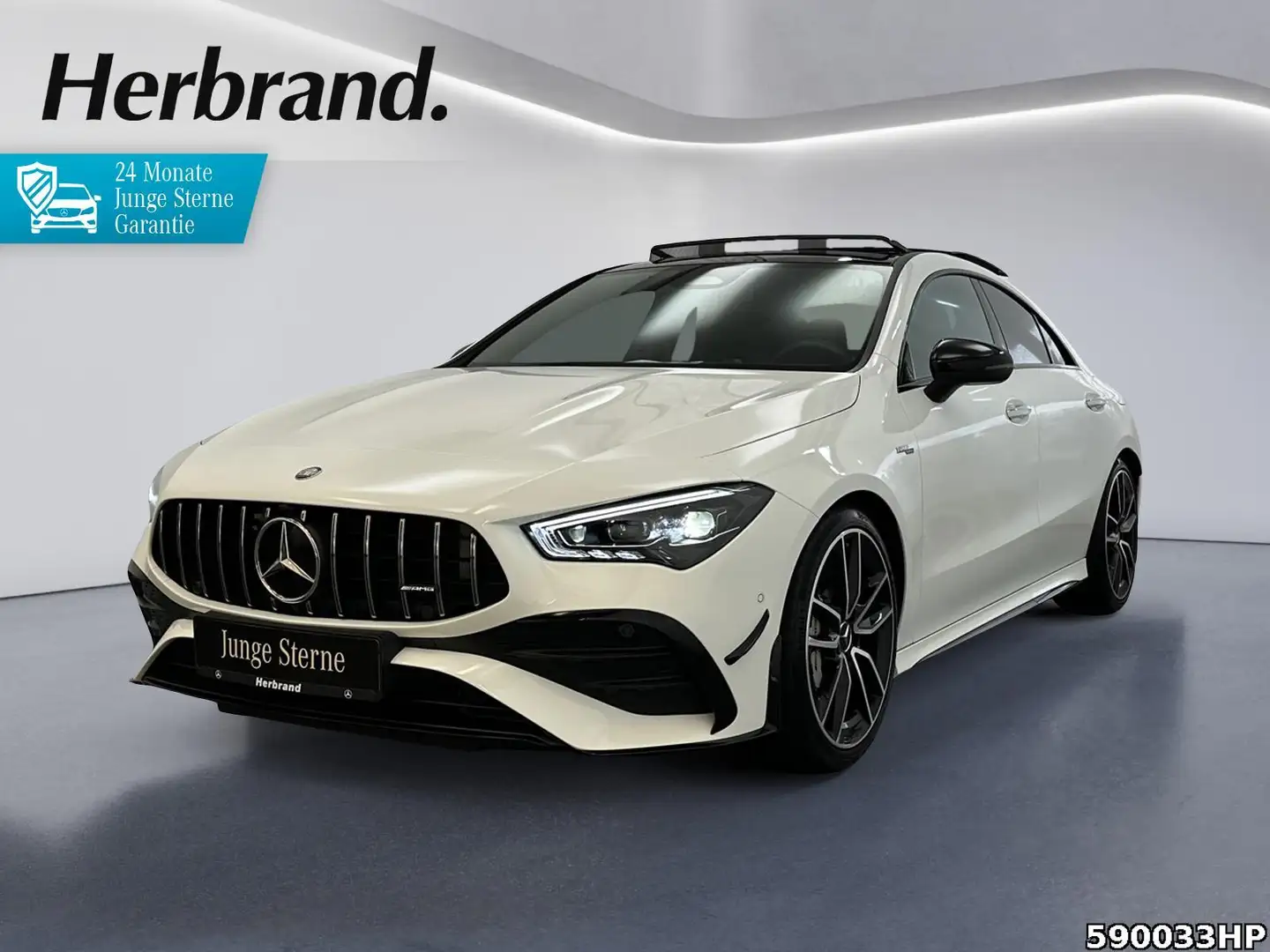 Mercedes-Benz CLA 35 AMG 4M Coupé Premium NIGHT Multibeam AERO Blanc - 1