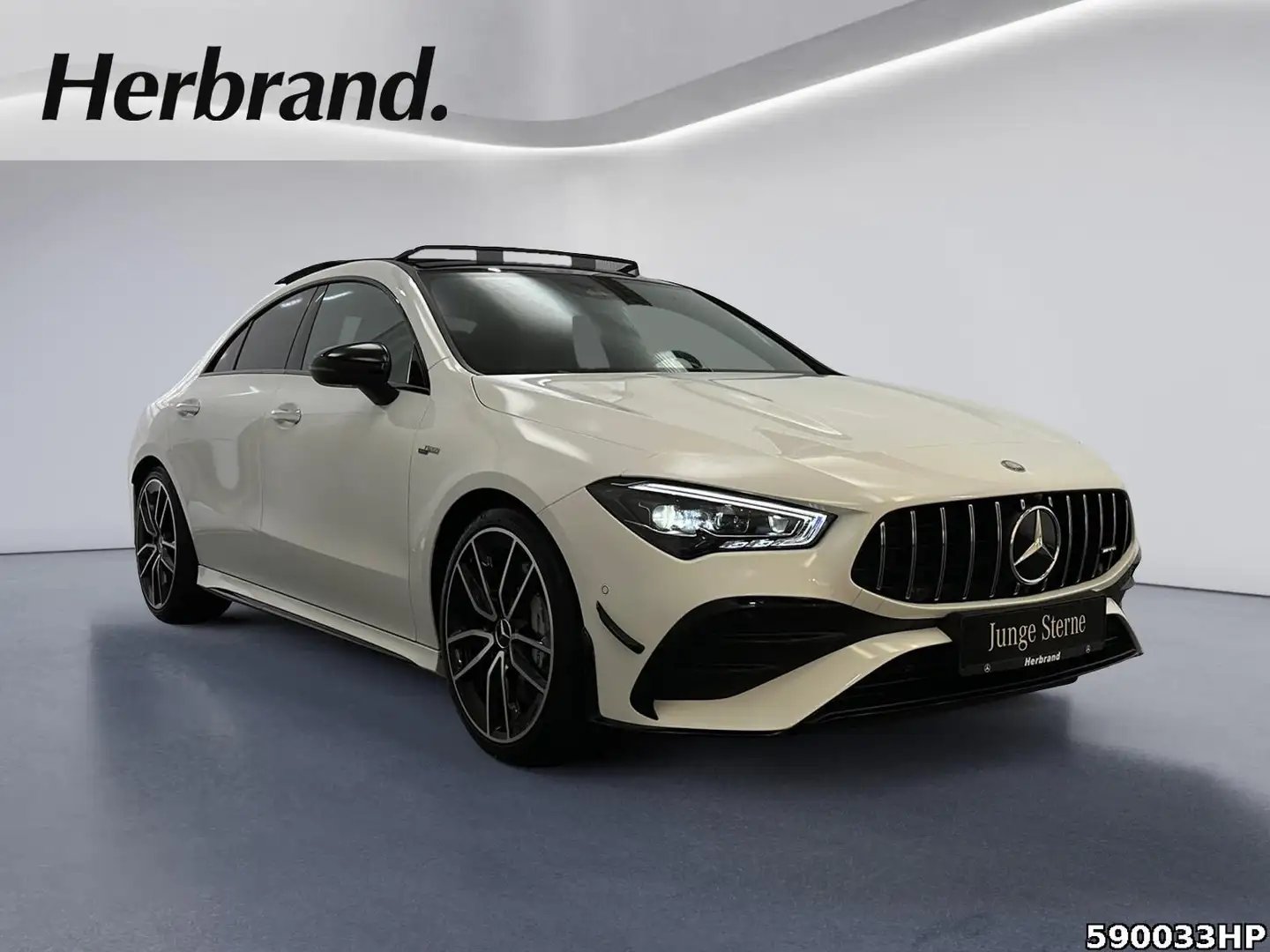 Mercedes-Benz CLA 35 AMG 4M Coupé Premium NIGHT Multibeam AERO Blanc - 2
