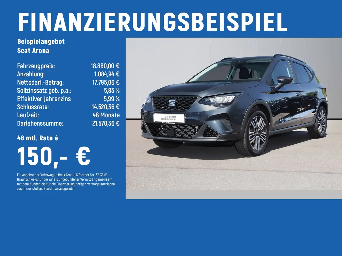 SEAT Arona Style Edition 1.0 TSI SHZ+ASSISTENT-PAKET Grijs - 2