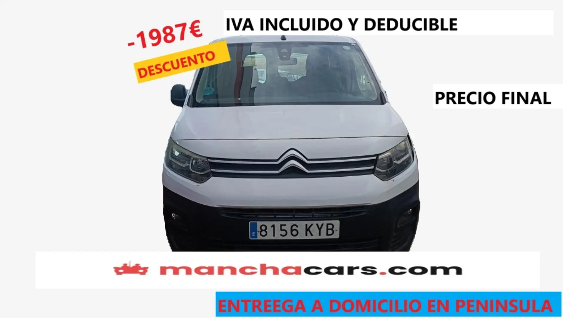 Citroen Berlingo BlueHDi S&S Talla M Live 100 Blanco - 1