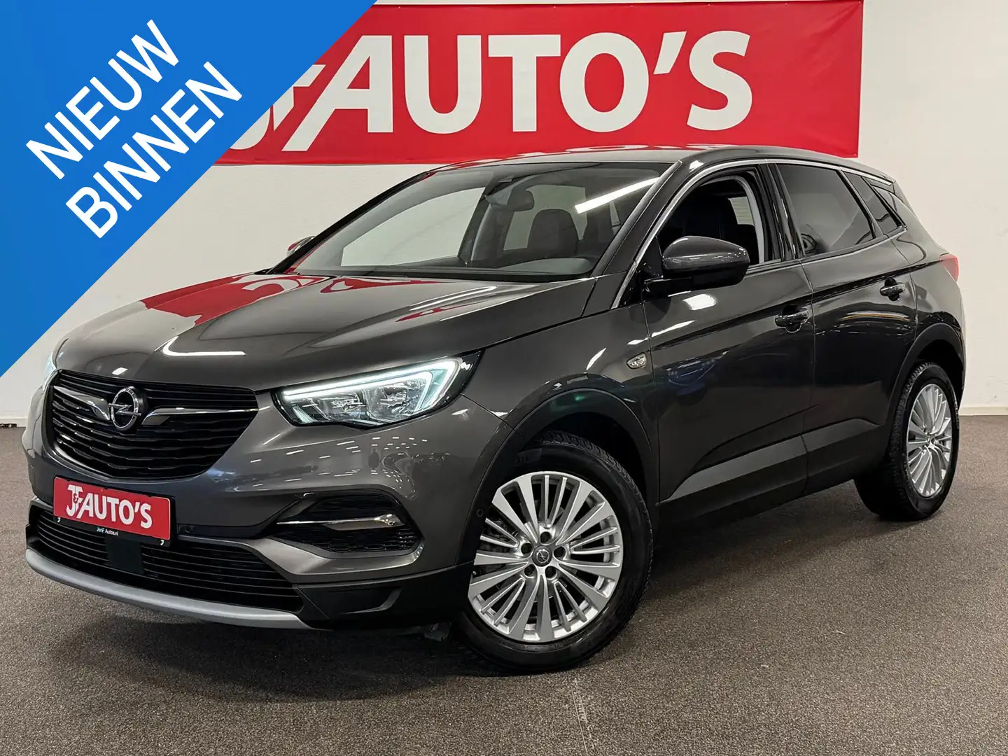 Opel Grandland X 1.2 Turbo Innovation ECC AIRCO, CAR-PLAY, TREKHAAK Grijs - 1