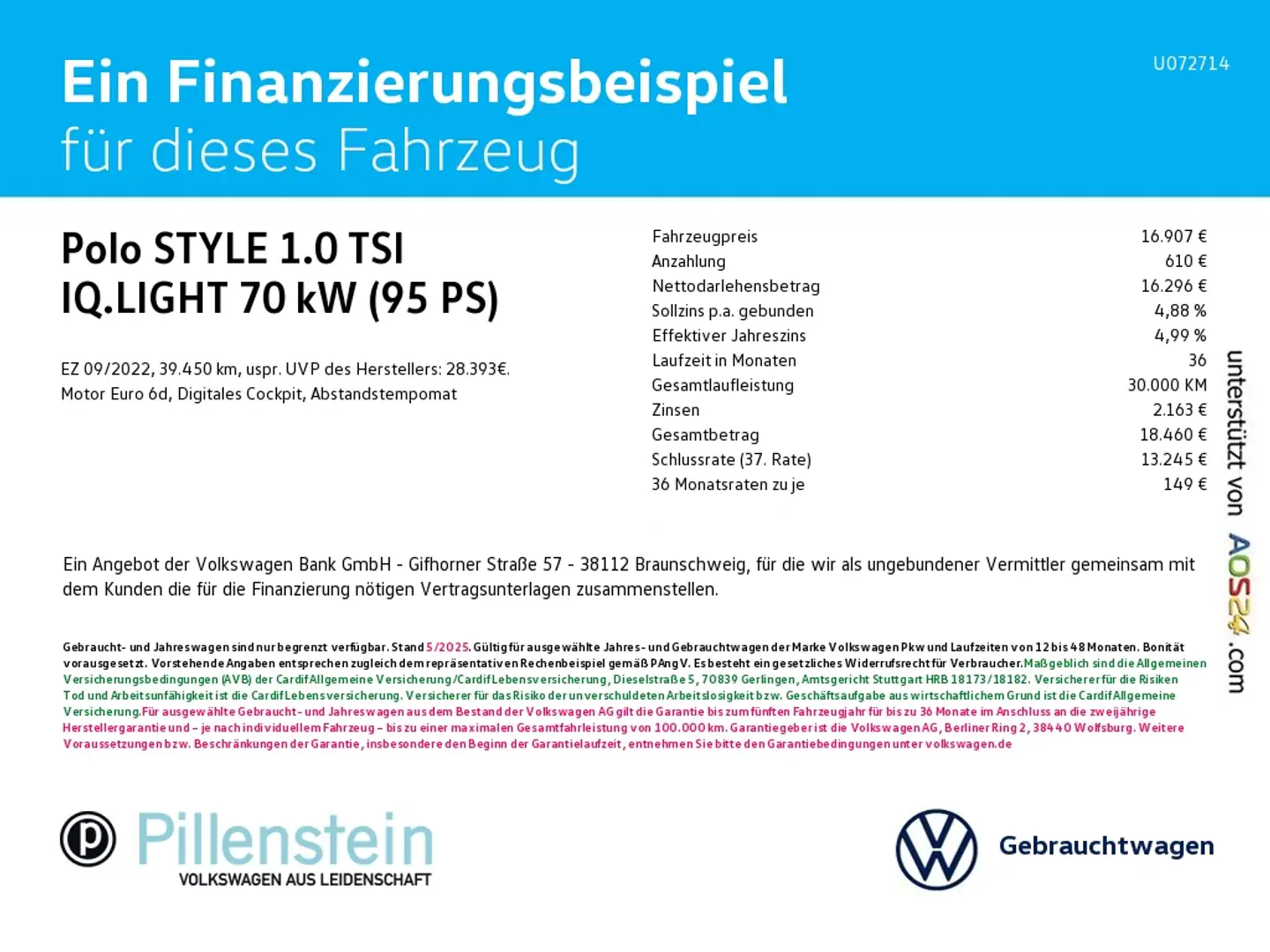 Volkswagen Polo STYLE 1.0 TSI IQ.LIGHT IQ.DRIVE APP-C. Noir - 2