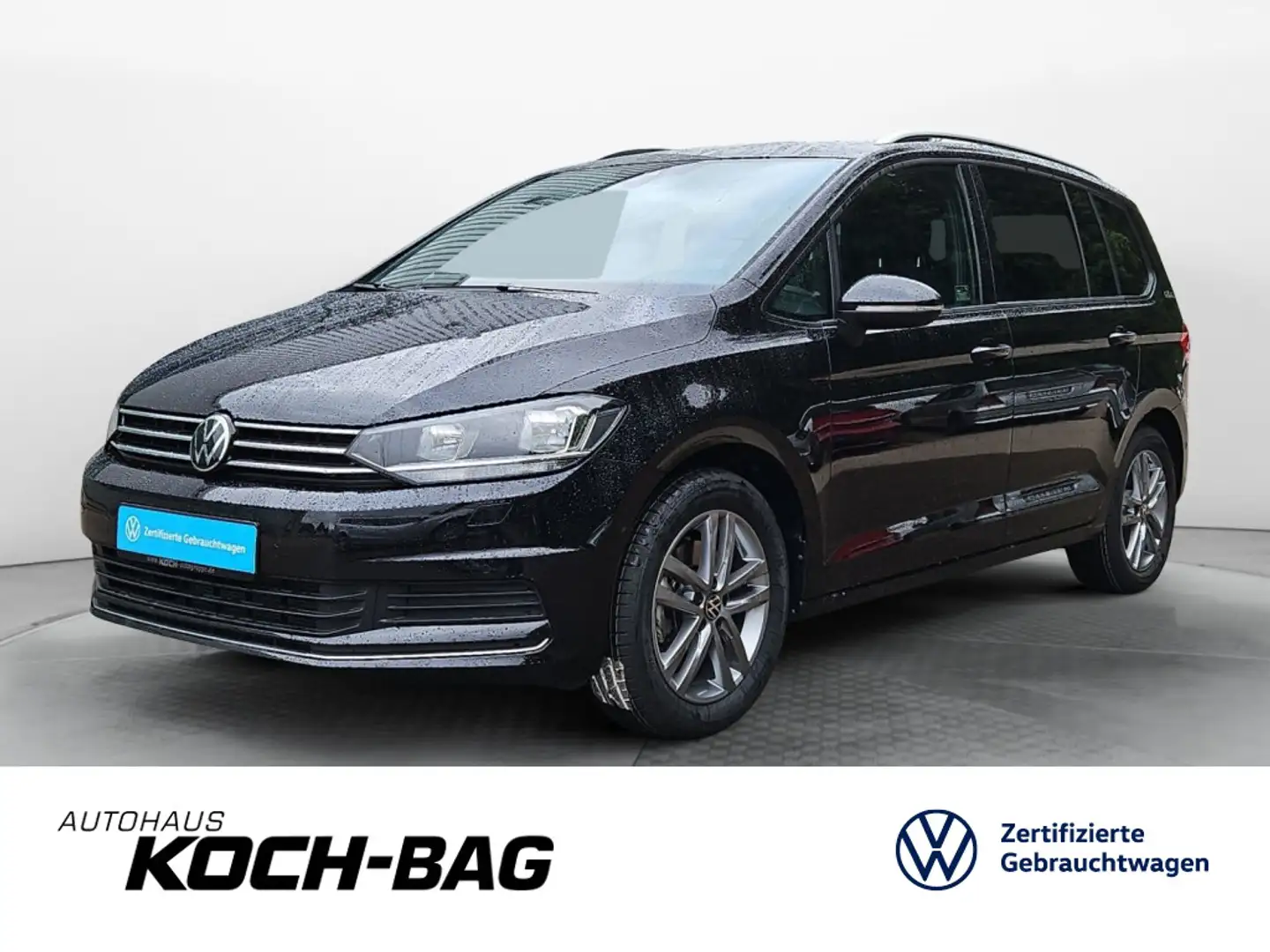 Volkswagen Touran 1.5TSI Goal DSG7-Sitzer Navi AHK Noir - 1