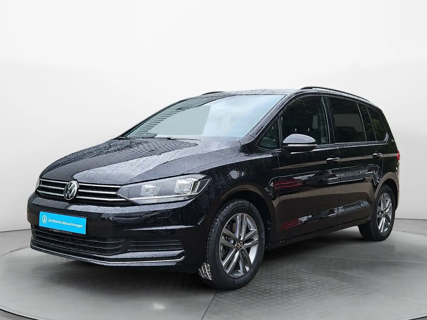 Volkswagen Touran 1.5TSI Goal DSG7-Sitzer Navi AHK Noir - 2