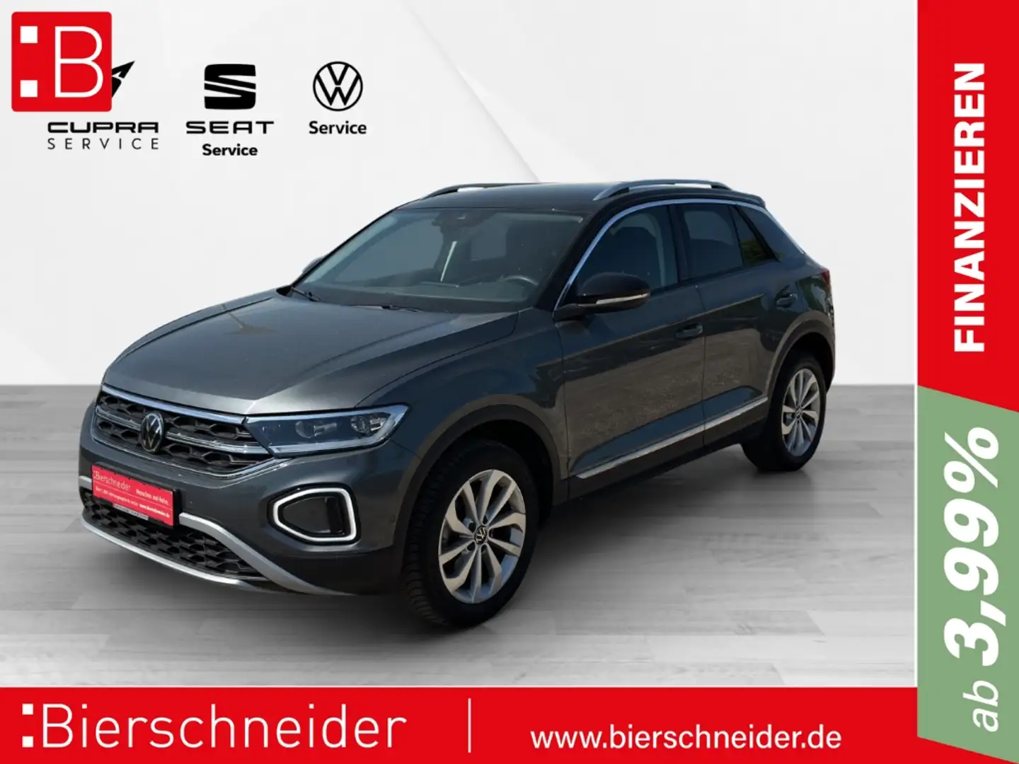 Volkswagen T-Roc 1.5 TSI DSG Style DIGITAL COCKPIT PRO LED NAVI 17 Grau - 1