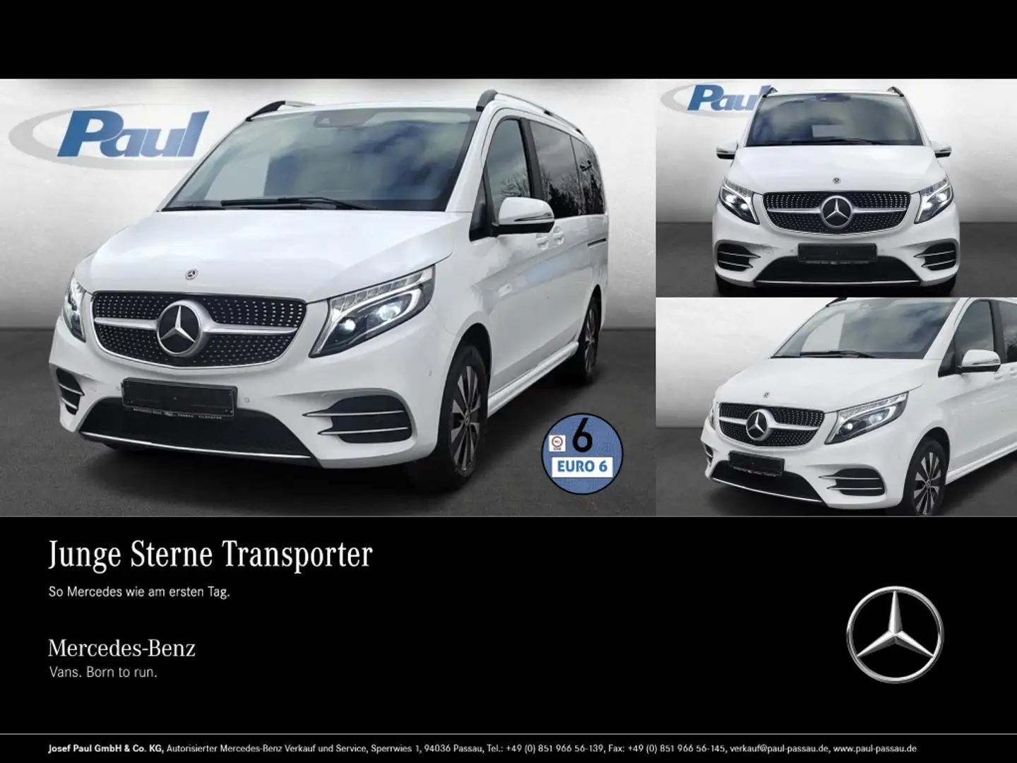 Mercedes-Benz V 250 Edition 4x4 AMG+AHK2,5+LED+Sthzg+Kam+Navi Blanc - 1