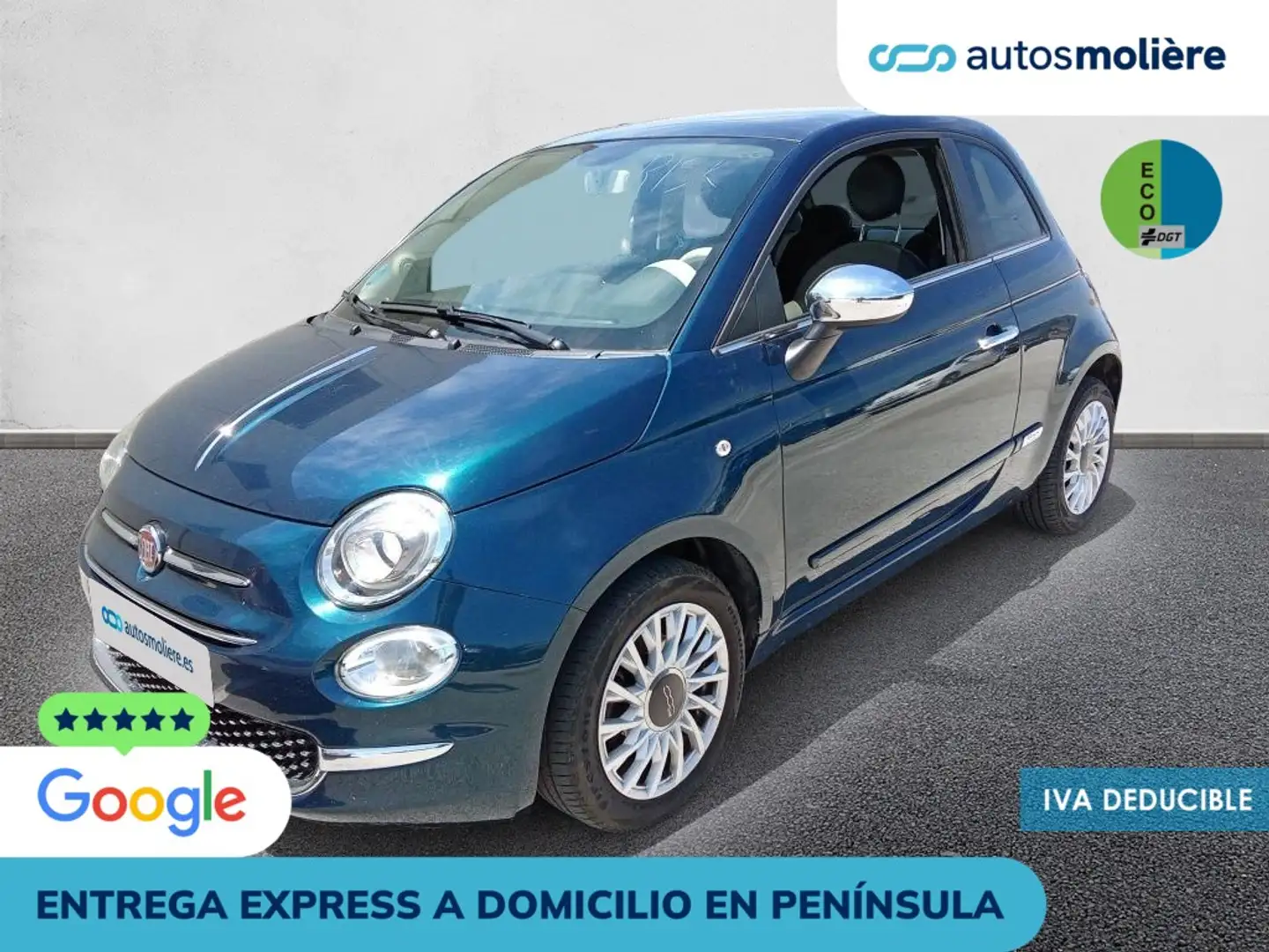 Fiat 500 1.0 Hybrid Dolcevita 52kW Azul - 1