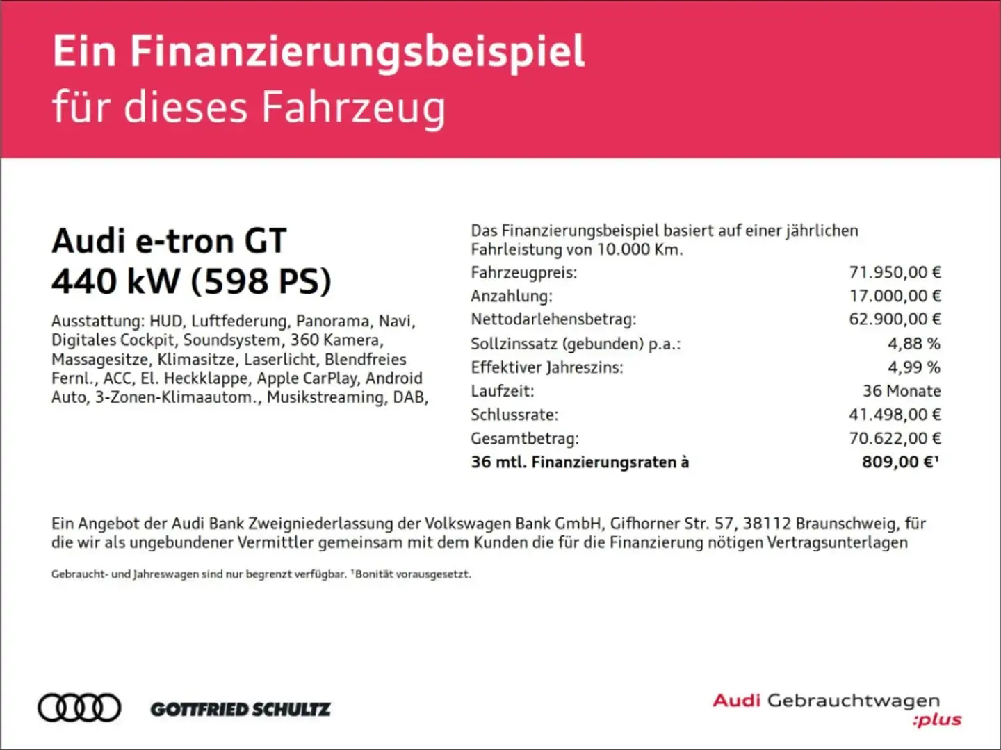 Audi e-tron GT RS quattro PANO B&O LEDER 360 ACC HUD Grau - 2