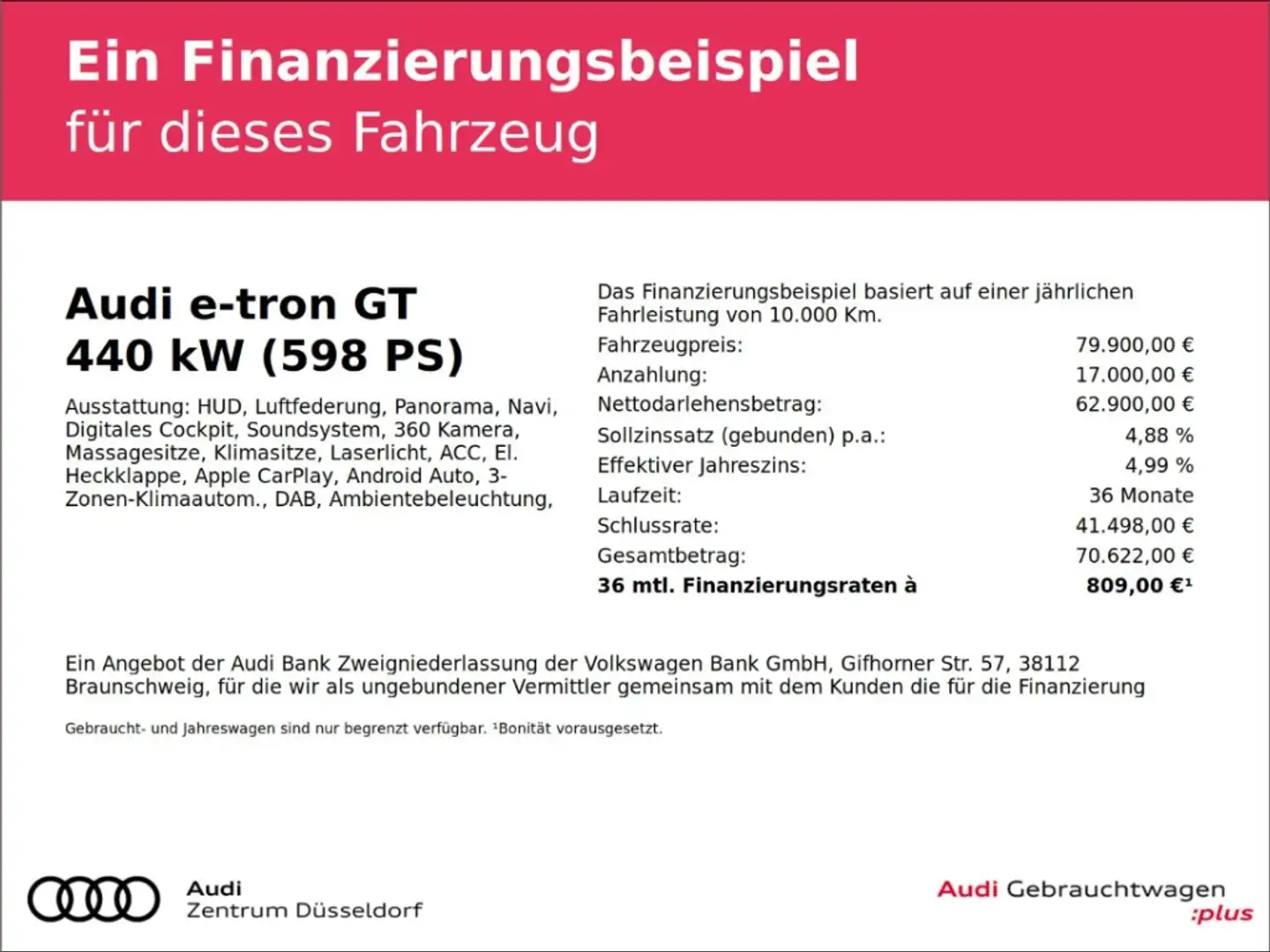 Audi e-tron GT RS quattro PANO B&O LEDER 360 ACC HUD Grau - 2