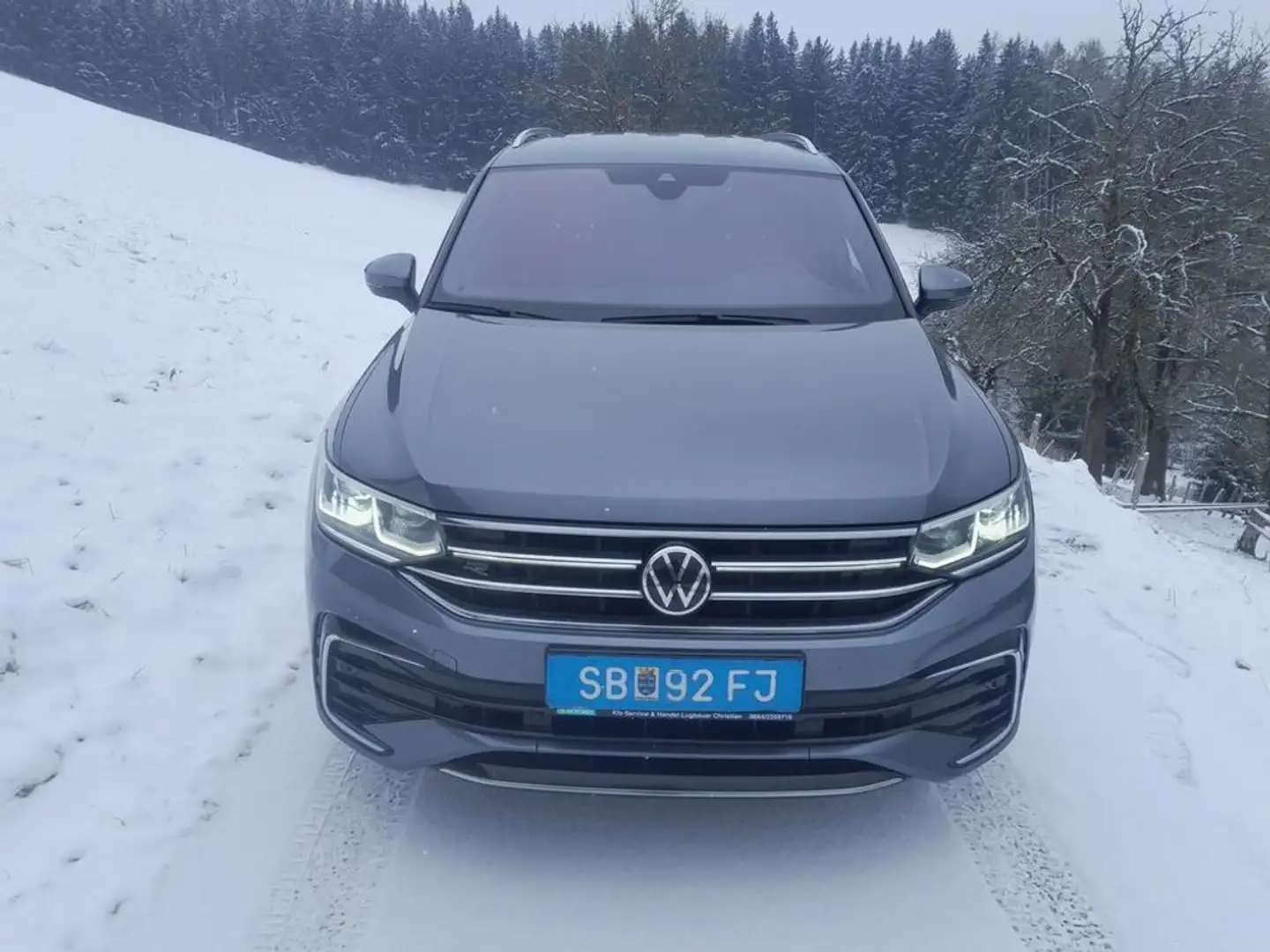 Volkswagen Tiguan Allspace R-Line4Motion Finanzierung möglich Grau - 2