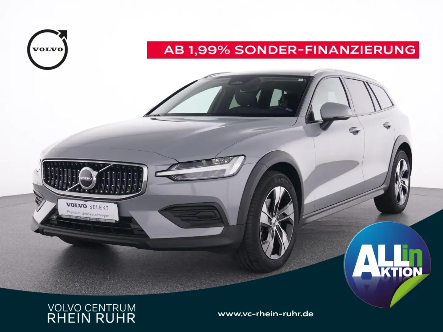 Volvo V60 Cross Country B4 D AWD Plus+AHK+WINTERPAKET Grau - 1