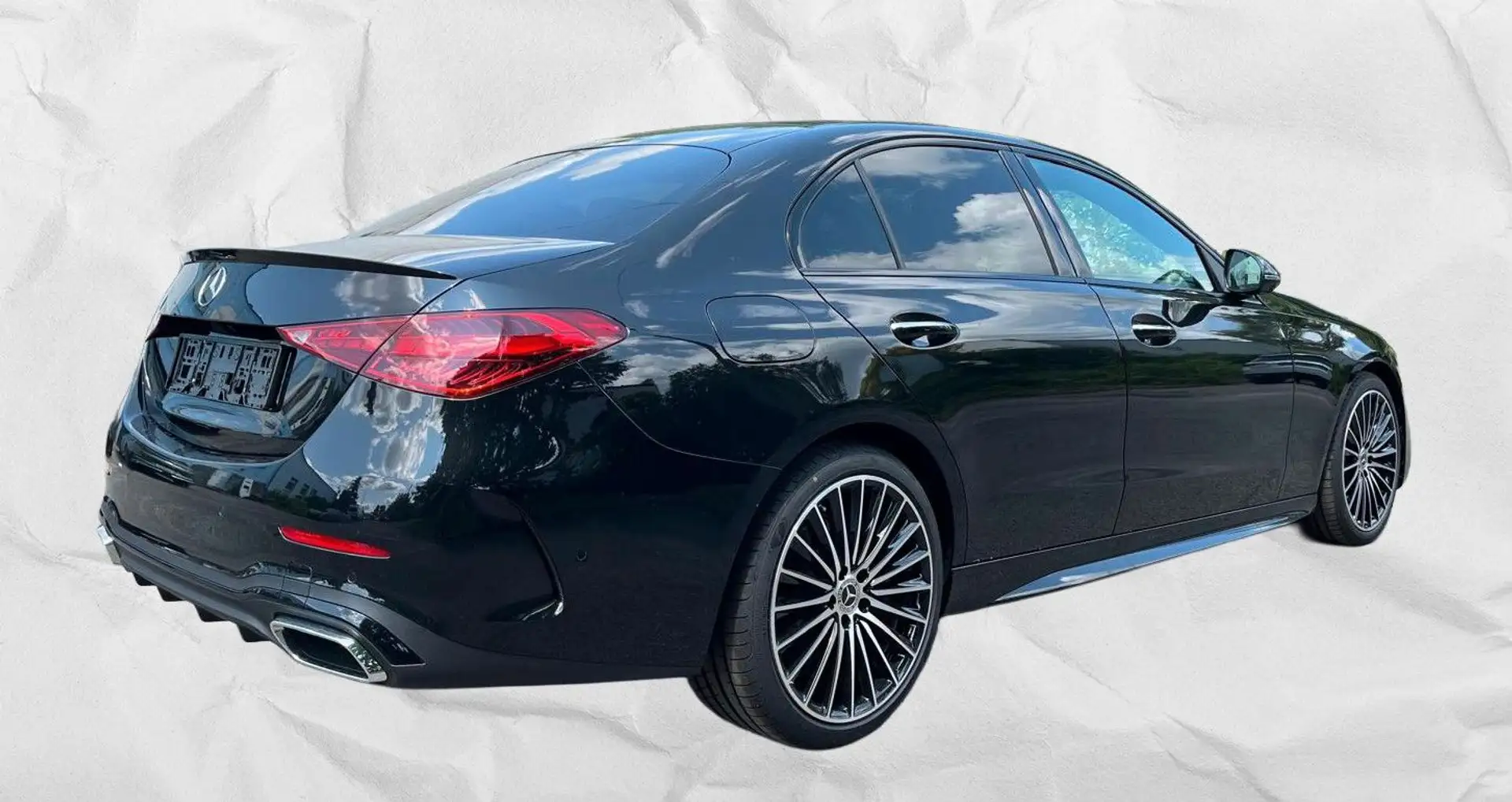 Mercedes-Benz C 200 AMG Premium Plus Pano Schwarz - 2