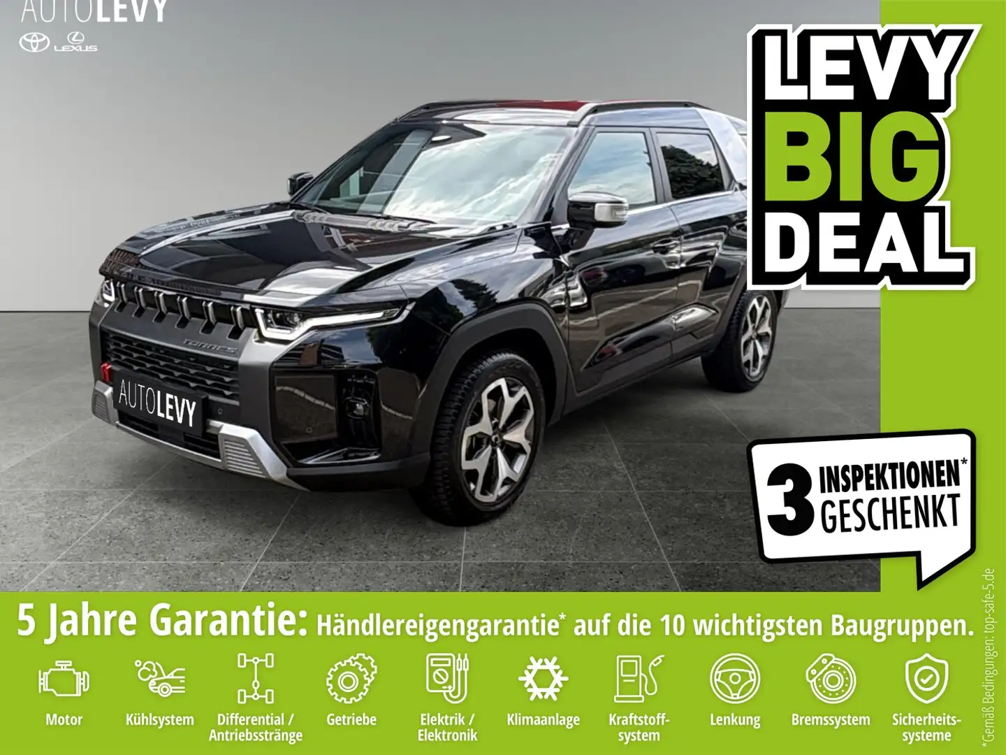 SsangYong Torres 1.5 T-GDI +Automatik+Navi+SHZ+Allwetter++ Schwarz - 1