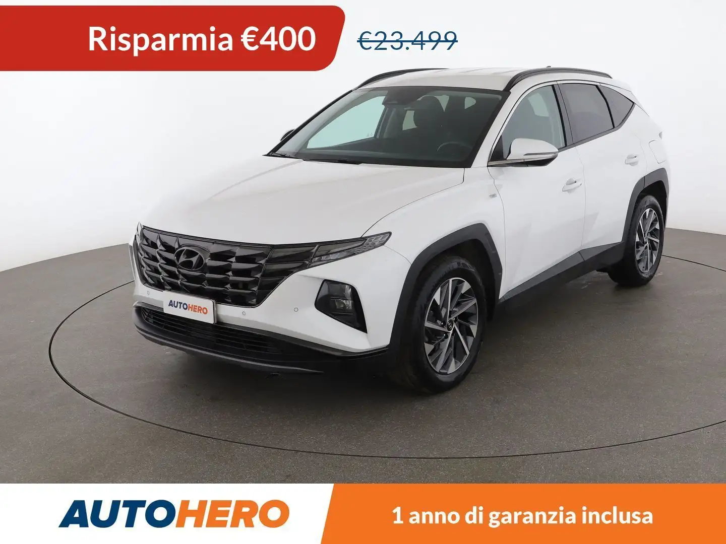 Hyundai TUCSON 1.6 T-GDI Mild-Hybrid XLine MHEV Blanc - 1