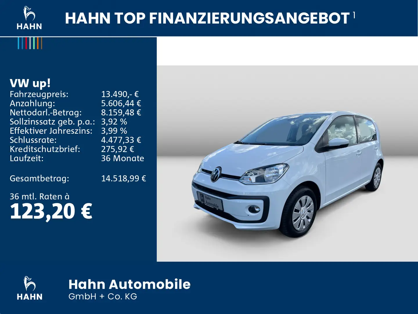 Volkswagen up! move up! 1.0MPI Bluetooth Klima Maps+More Sitzh Weiß - 2