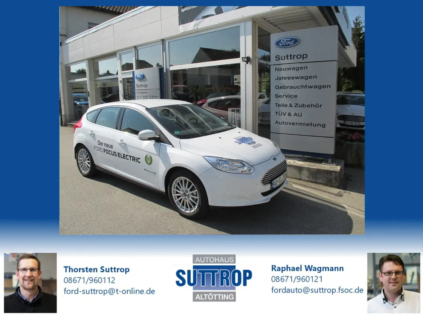 Ford Focus Electric mit einer Reichweite von ca 100km Blanco - 1