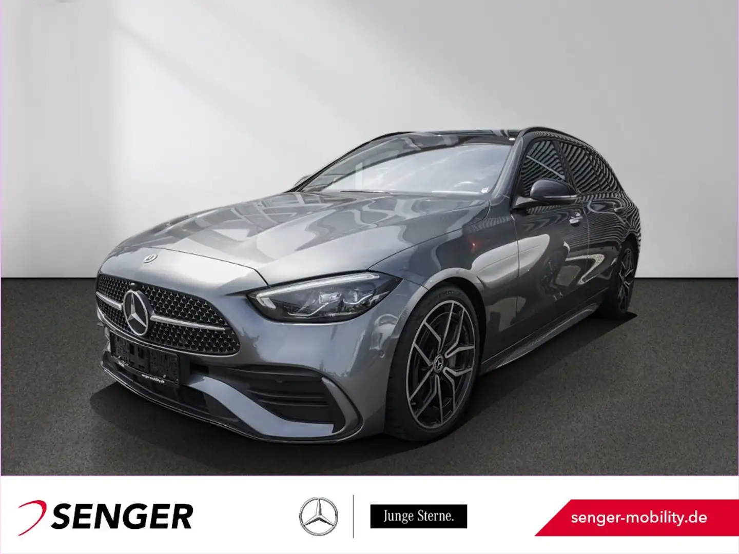 Mercedes-Benz C 300 d T AMG Distronic Rückfahrkamera Pano AHK Gris - 1