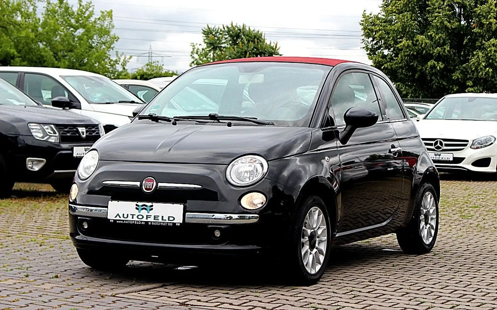 Fiat 500C 1.2 /SHEFT/ALLWETTER/KLIMA/LOUNGE Schwarz - 1