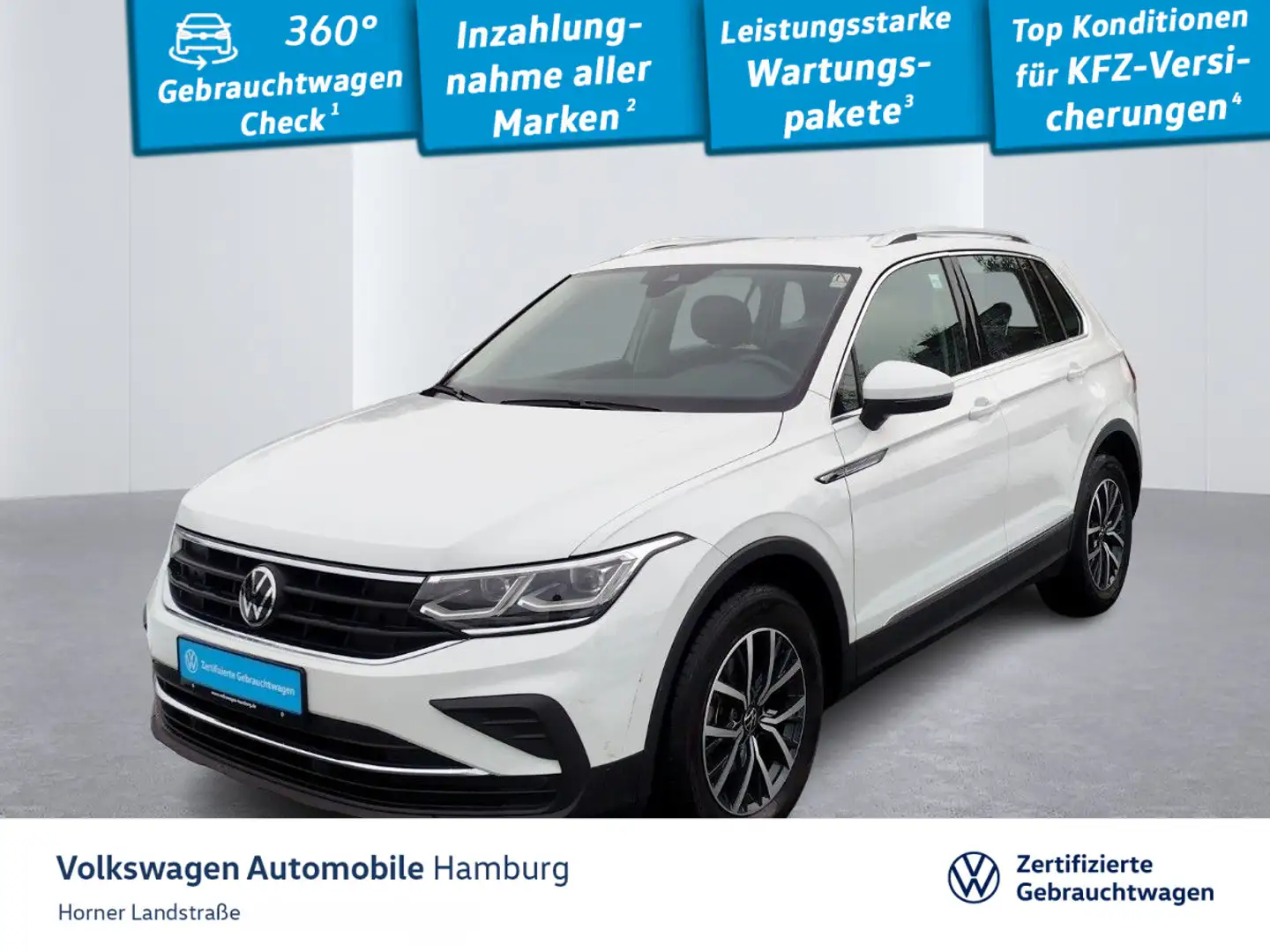 Volkswagen Tiguan Life 2.0 TDI DSG Matrix-LED Massagesitz Weiß - 1