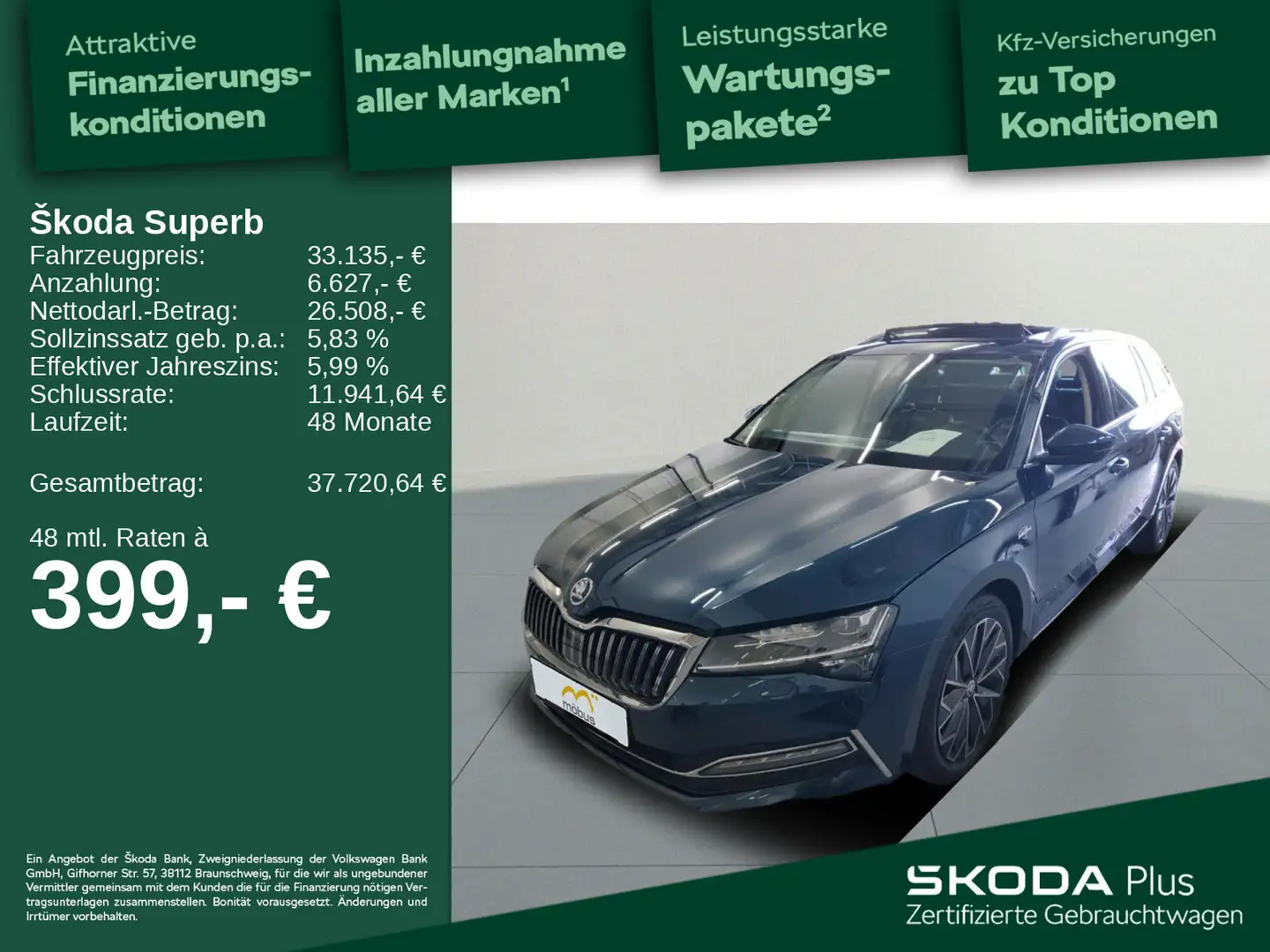Skoda Superb Combi 2.0 TDI L&K 4x4*360°*APP*MASSAGE*VC Blu/Azzurro - 1