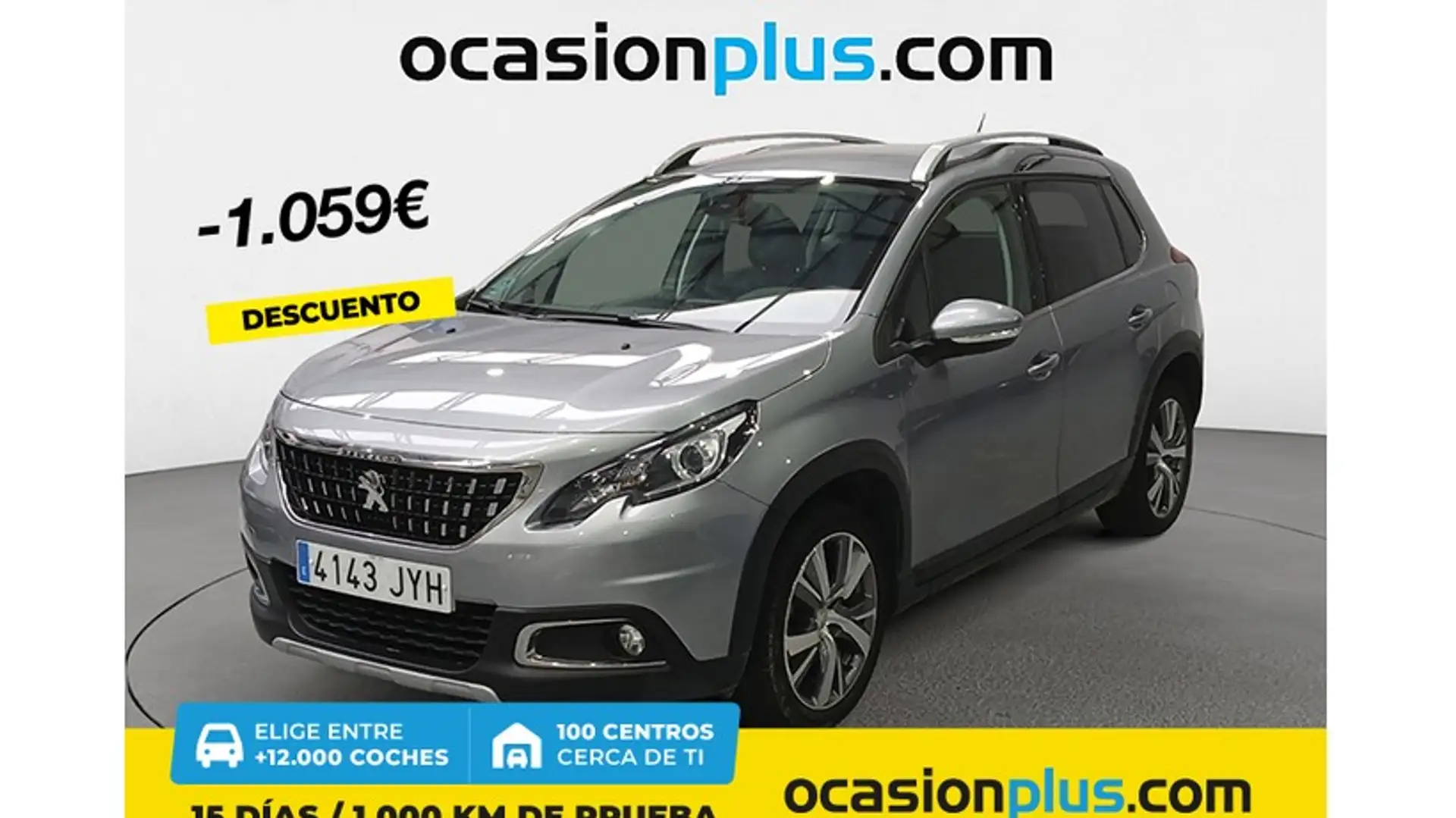 Peugeot 2008 1.6 BlueHDI Allure 100 Gris - 1