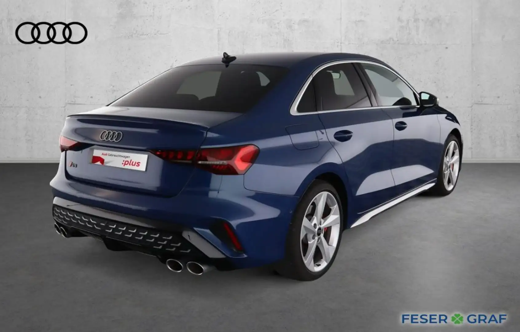 Audi S3 Limo 45 TFSI qu. Str.+KAMERA+MATRIXLED+NAVI Bleu - 2