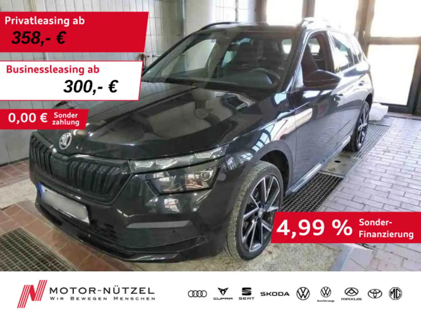 Skoda Kamiq 1.5TSI DSG MONTE CARLO LED+APP+SHZ+RFK+GRA Schwarz - 1