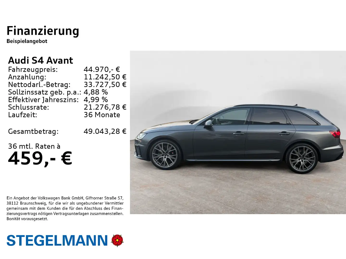 Audi S4 3.0 TDI qu. Tiptr. *AHK*Pano*Matrix-LED Grau - 2