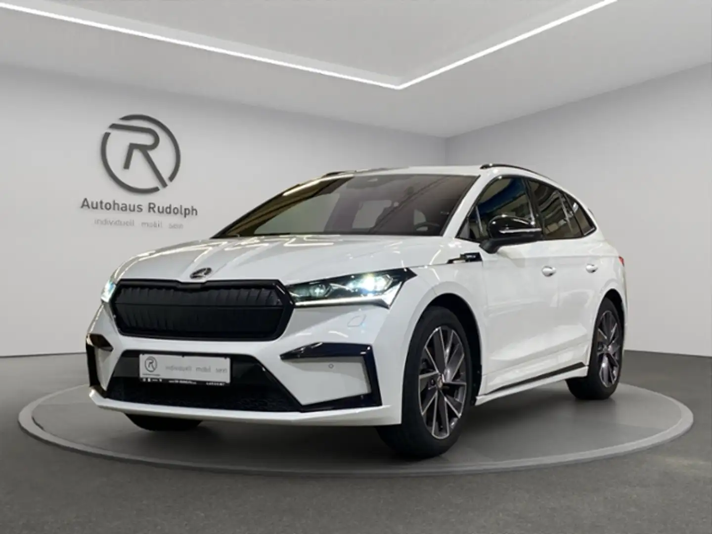 Skoda Enyaq iV 62 kWh Sportline / Navi ACC RFK Weiß - 2