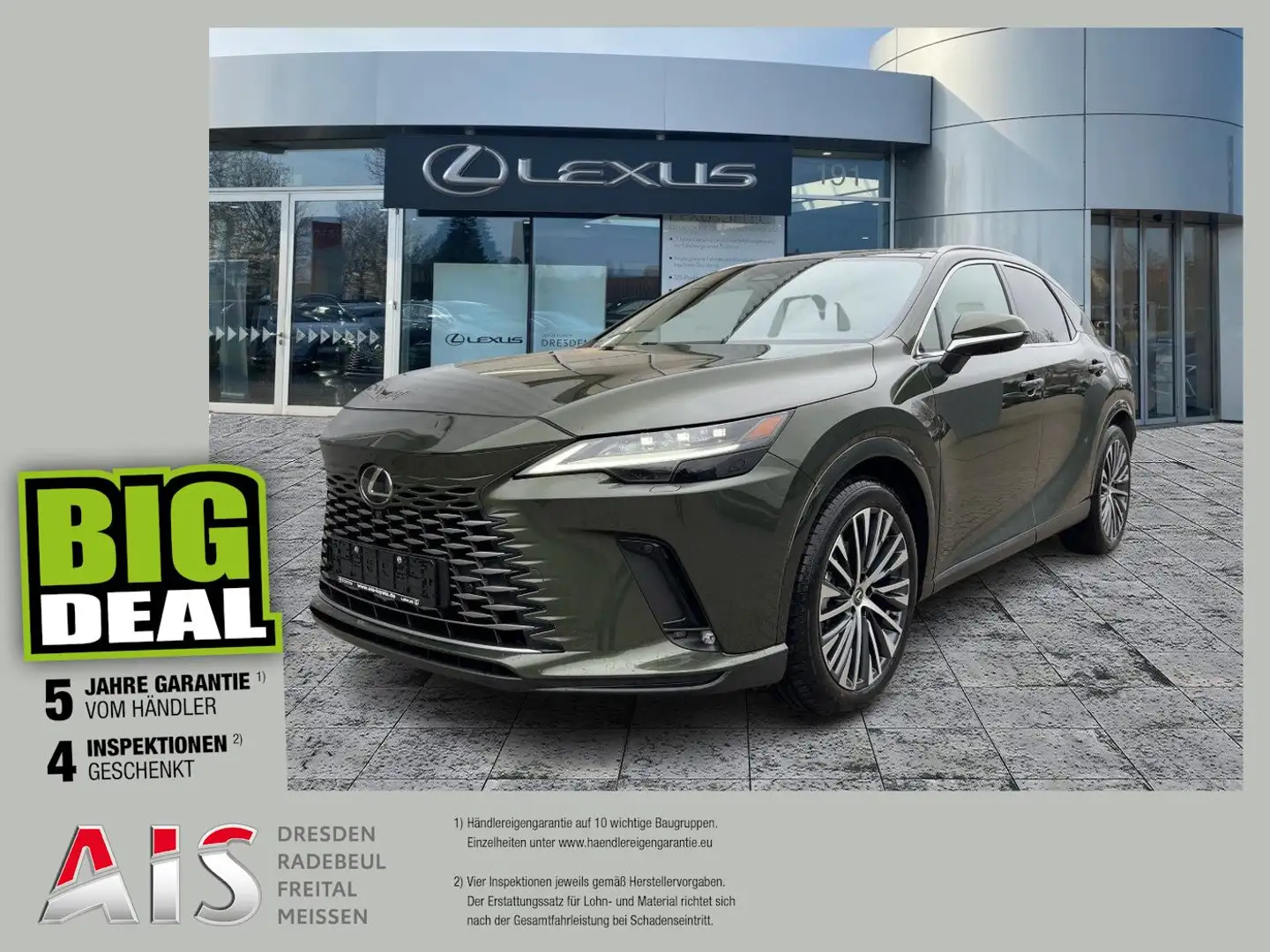 Lexus RX 450h + E-FOUR Executive Line AHK*Pano*HUD*Navi Grün - 1