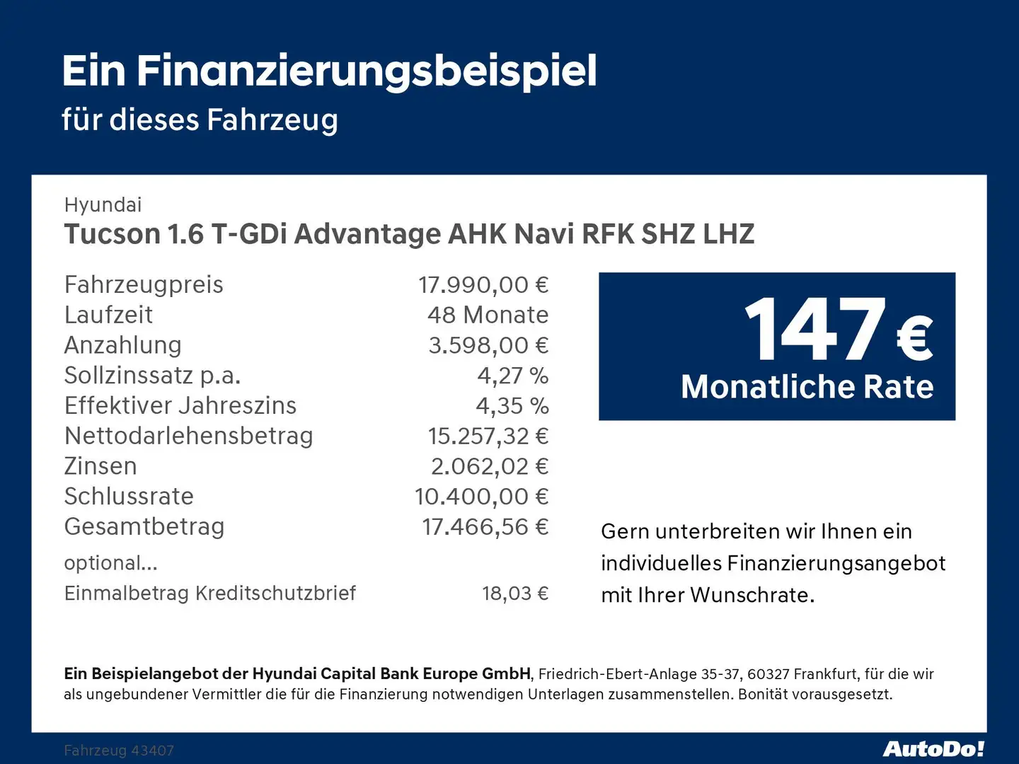 Hyundai TUCSON 1.6 T-GDi Advantage AHK Navi RFK SHZ LHZ Gris - 2