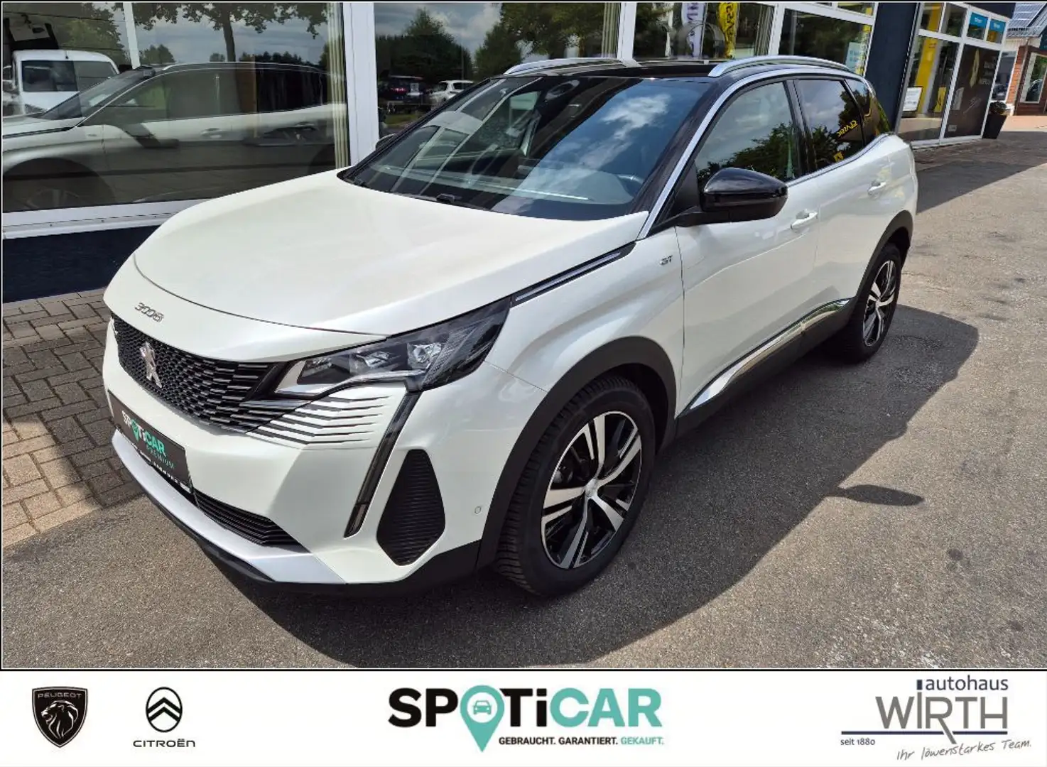Peugeot 3008 GT Hybrid 146 e-DSC6 ACC+NAVI+AGR-SITZE+360° Blanc - 1