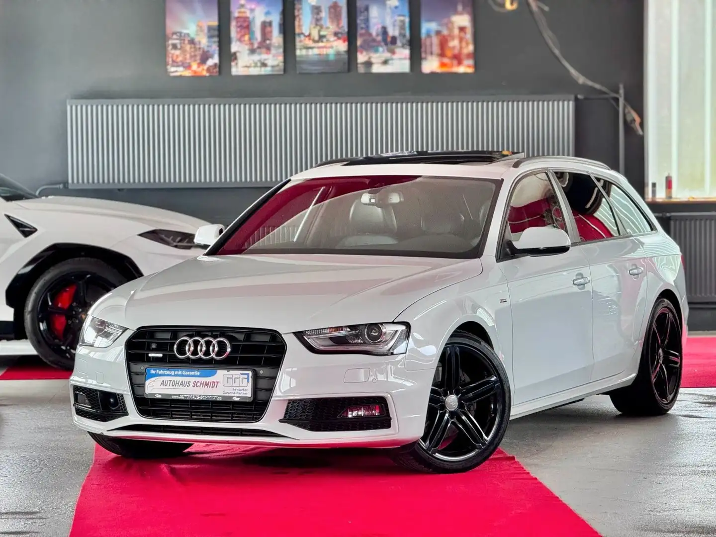 Audi A4 Avant 3x S line Pano B&O ACC AHK Kamera quatt Weiß - 1