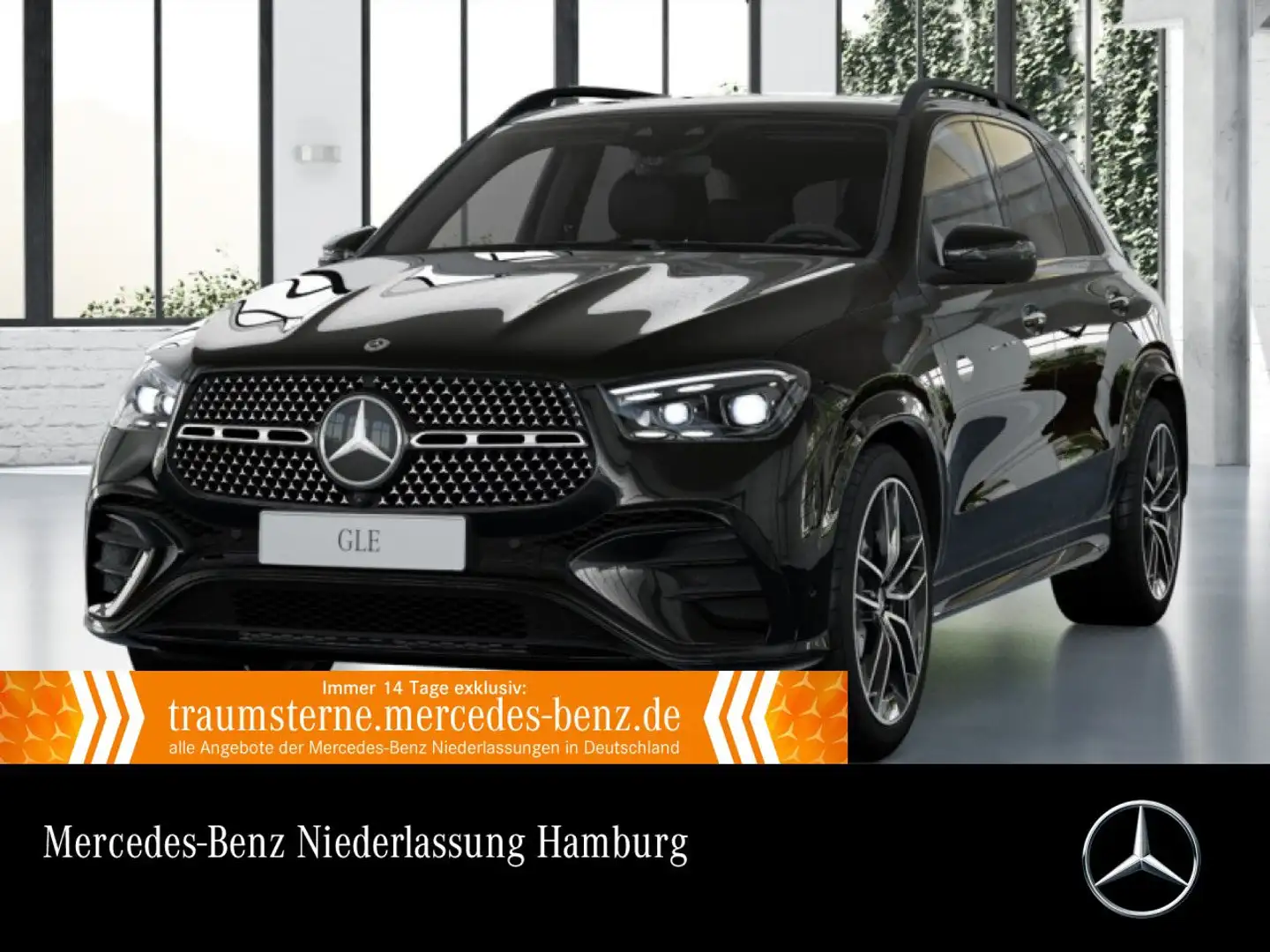Mercedes-Benz GLE 450 d 4M AMG+NIGHT+PANO+360+AHK+MULTIBEAM+22" Schwarz - 1