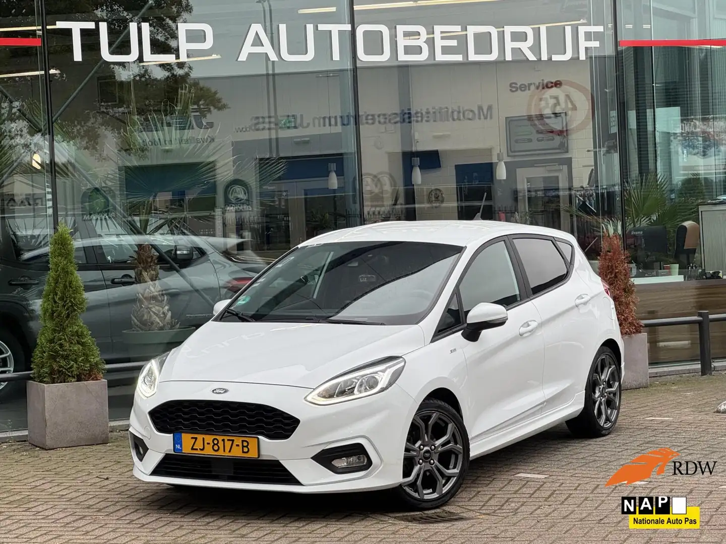 Ford Fiesta 1.0 EcoBoost ST-Line Sport 2019 Navi Clima Pdc Wit - 1