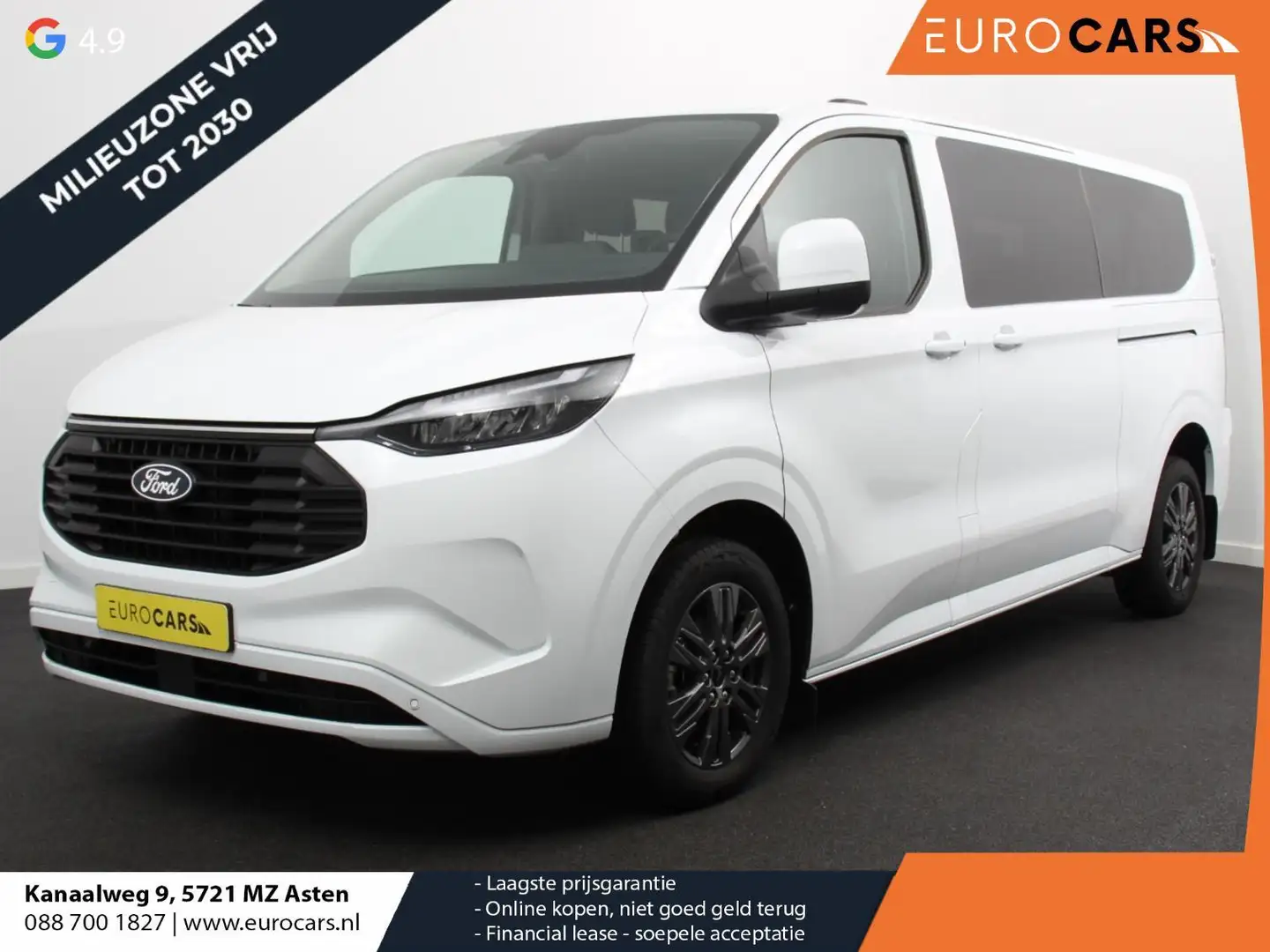 Ford Transit Custom 340 2.5 Automaat PHEV L2H1 Limited Incl. BTW/BPM! Weiß - 1