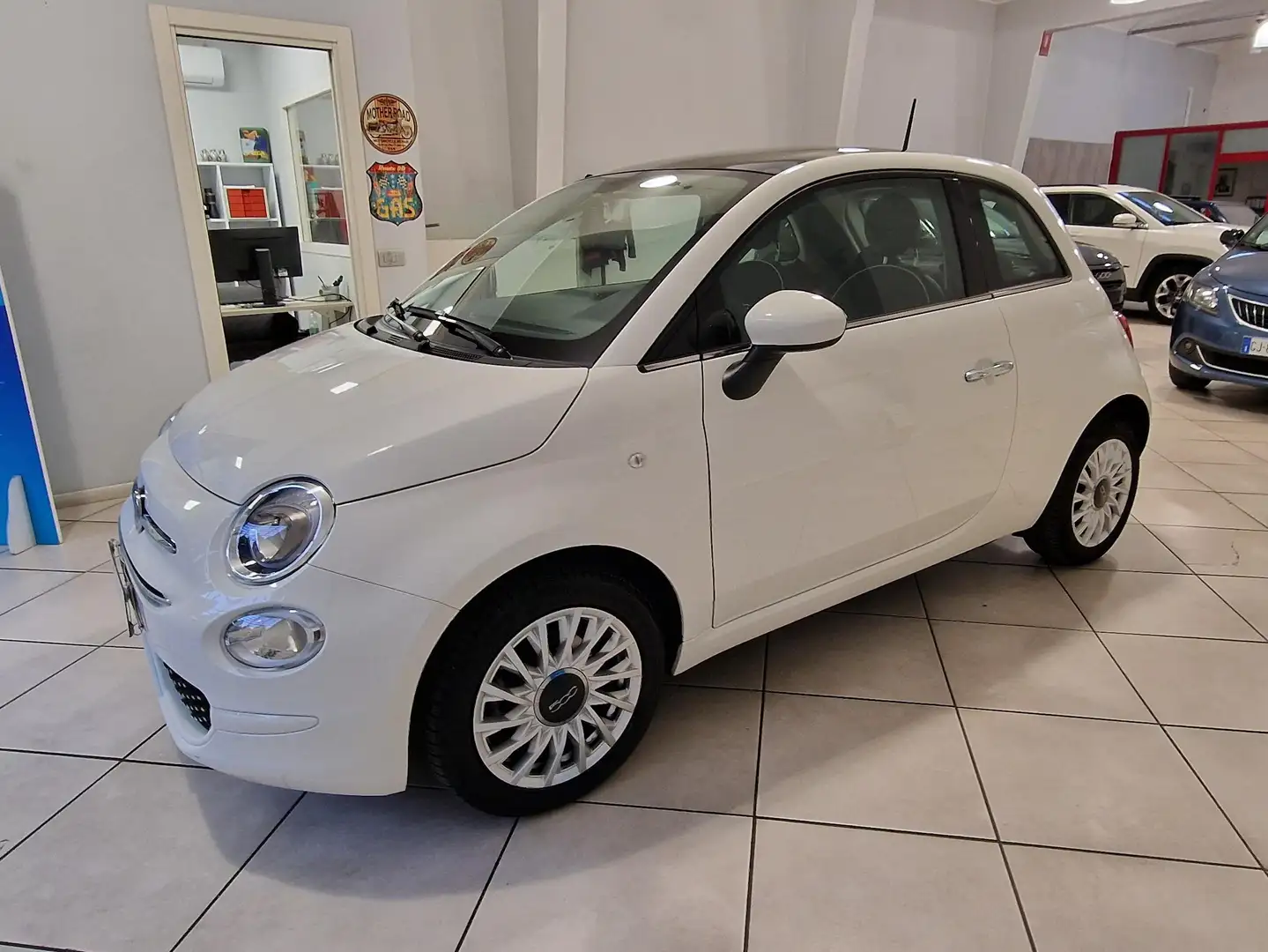 Fiat 500 1.2 Lounge Tetto panoramico Bianco - 1