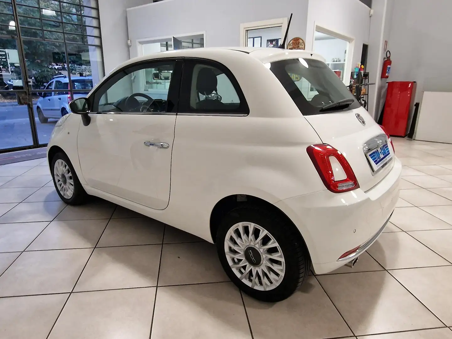 Fiat 500 1.2 Lounge Tetto panoramico * KM 8.000* Blanc - 2