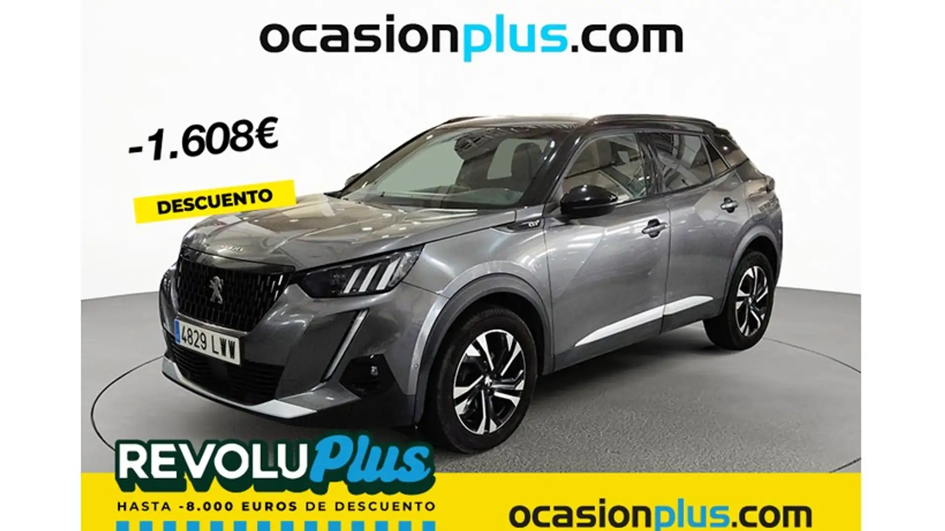Peugeot 2008 1.2 PureTech S&S GT EAT8 130 Gris - 1