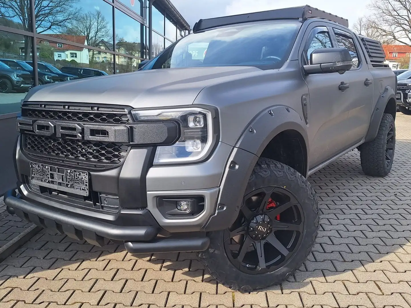 Ford Ranger Platinum 3,0 FOLIERT HÖHER 20`Umbau Standhz Np90 Grau - 2