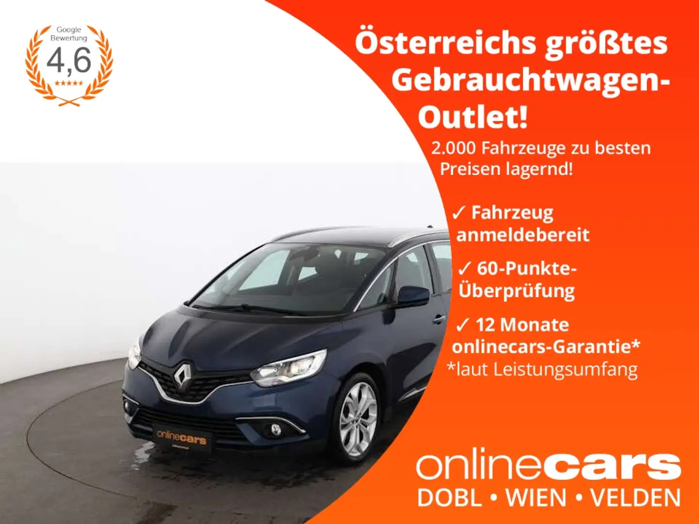 Renault Grand Scenic 1.7 BLUE dCi Intense NAVI R-CAM TEMP Blau - 1