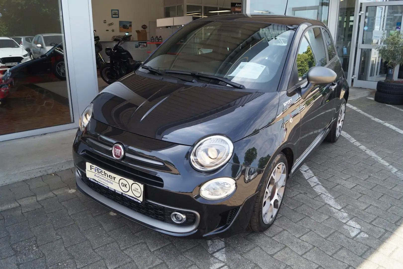 Fiat 500 1.0 Mild-Hybrid Sport*Pano*PDC* Zwart - 1