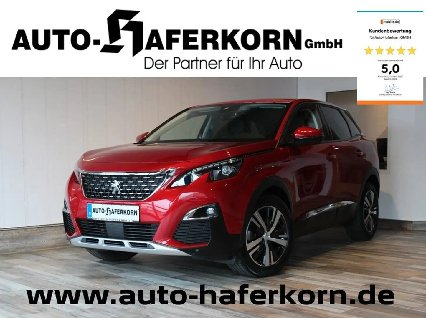 Peugeot 3008 1.6 PureTech 180 EAT8 Allure*SZHZG*ACC Rot - 1
