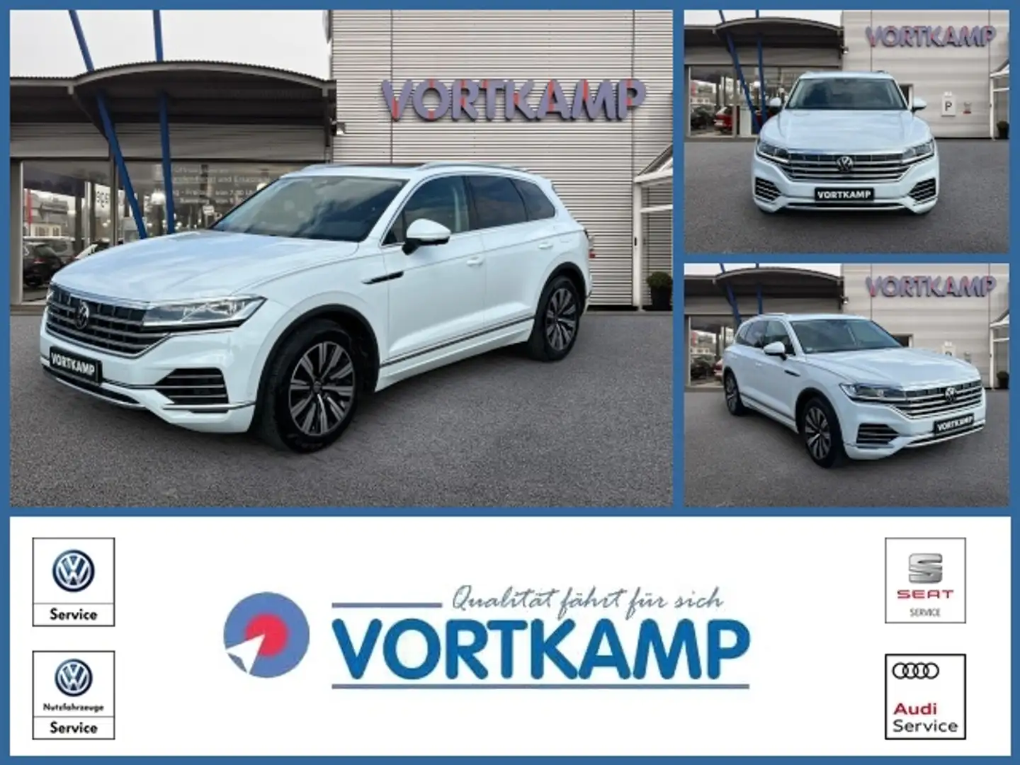 Volkswagen Touareg Elegance 4Motion eHybrid Pano/AHK Weiß - 1
