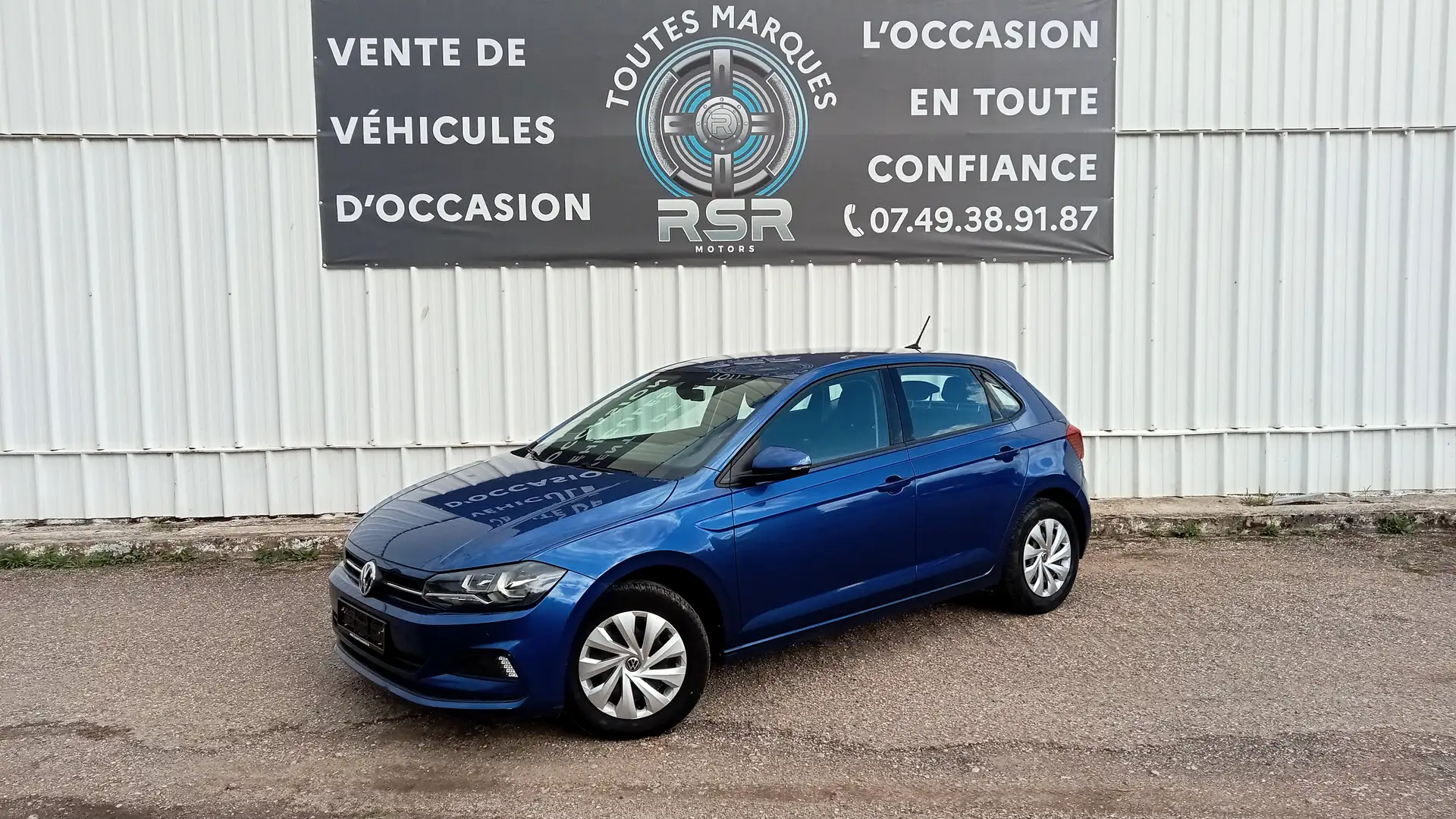 Volkswagen Polo 1.6 TDI 80 S\u0026amp;S BVM5 Confortline Bleu - 1