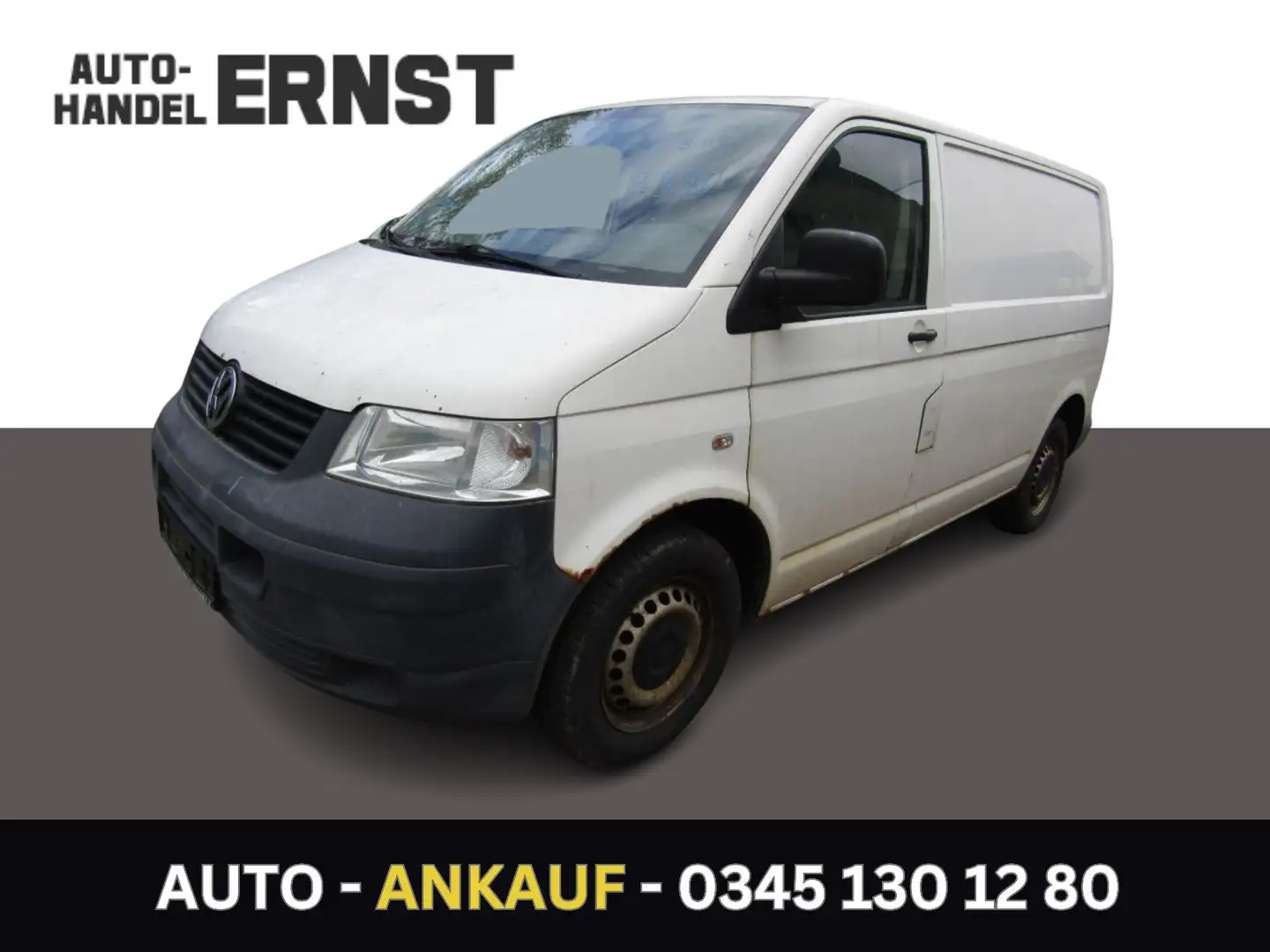 Volkswagen T5 Transporter 3 Sitzer Weiß - 1