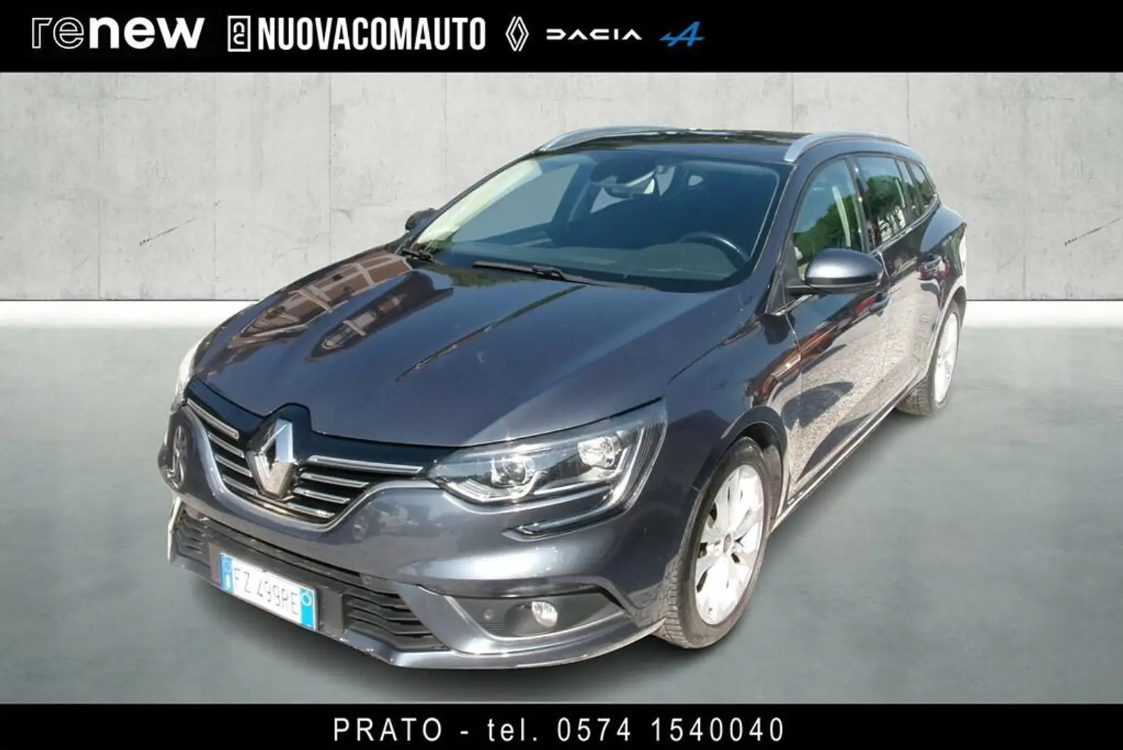 Renault Megane Sporter 1.5 blue dci Duel2 115cv my19 Grigio - 1
